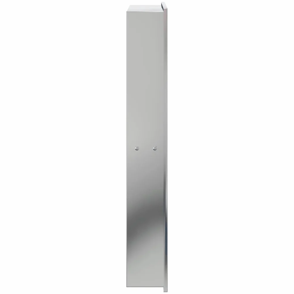 Nicchia per Doccia Argento Spazzolato 32x62x9cm Acciaio Inox