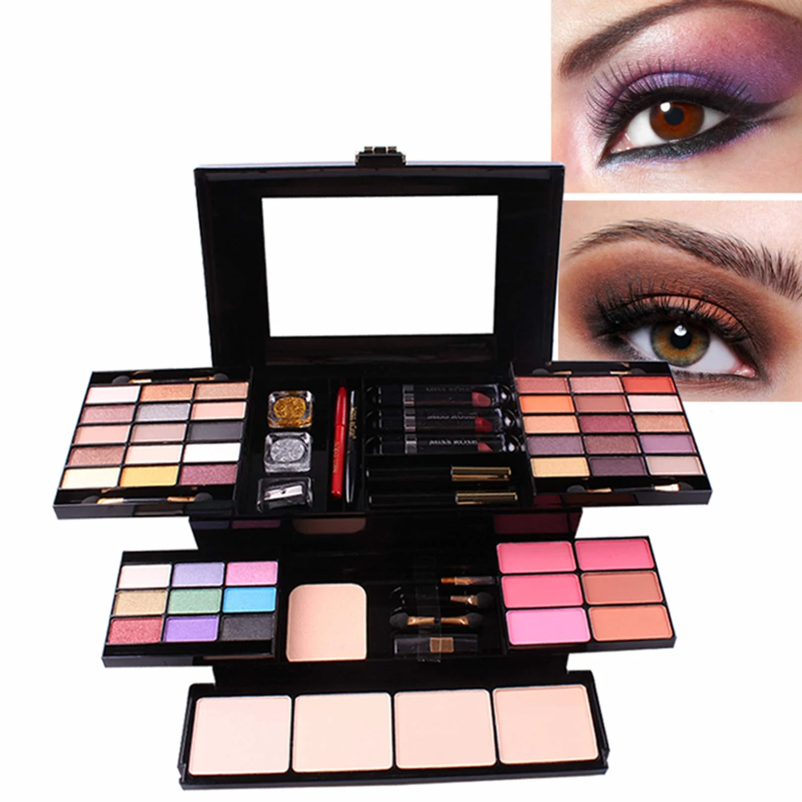 FantasyDay Set di Trucchi per Occhi Viso e Labbra - 54 Colori