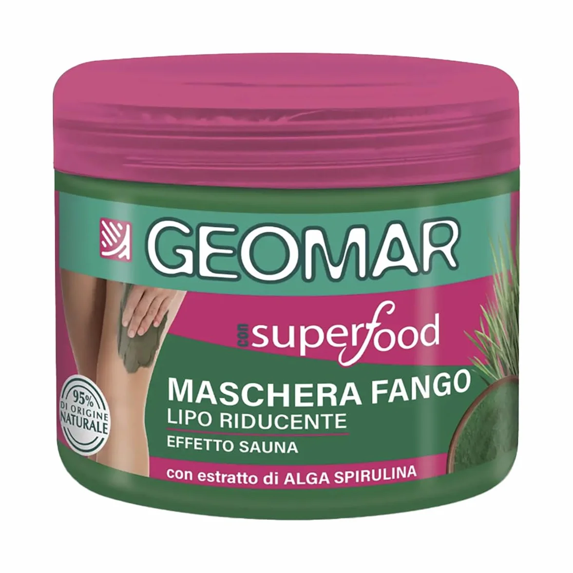 MASCHERA FANGO LIPO RIDUCENTE con Estratto di Alga Spirulina 600 g