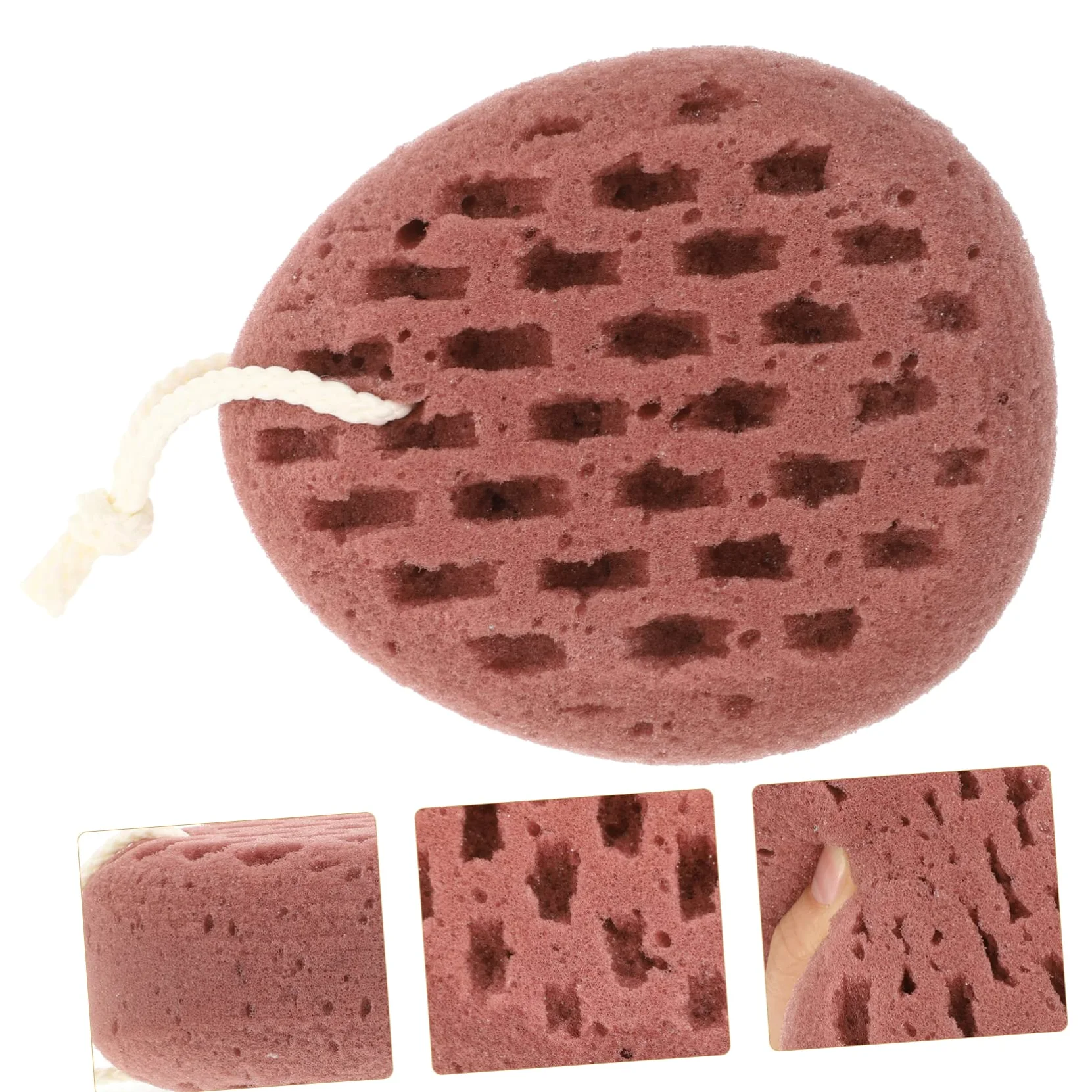 Angoily 4pezzi Spugna Da Bagno Esfoliante Morbida Per Corpo Spugna Per Lavaggio Schiena Design Compatto Per e Bagno Facile Da Pulire e Asciugare Per Adulti