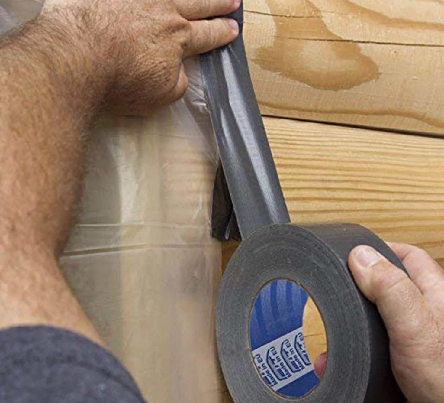 Nastro Telato Super 50 mm x 25 m, Duct Tape Rinforzato ad Alta Tenuta (Blu)