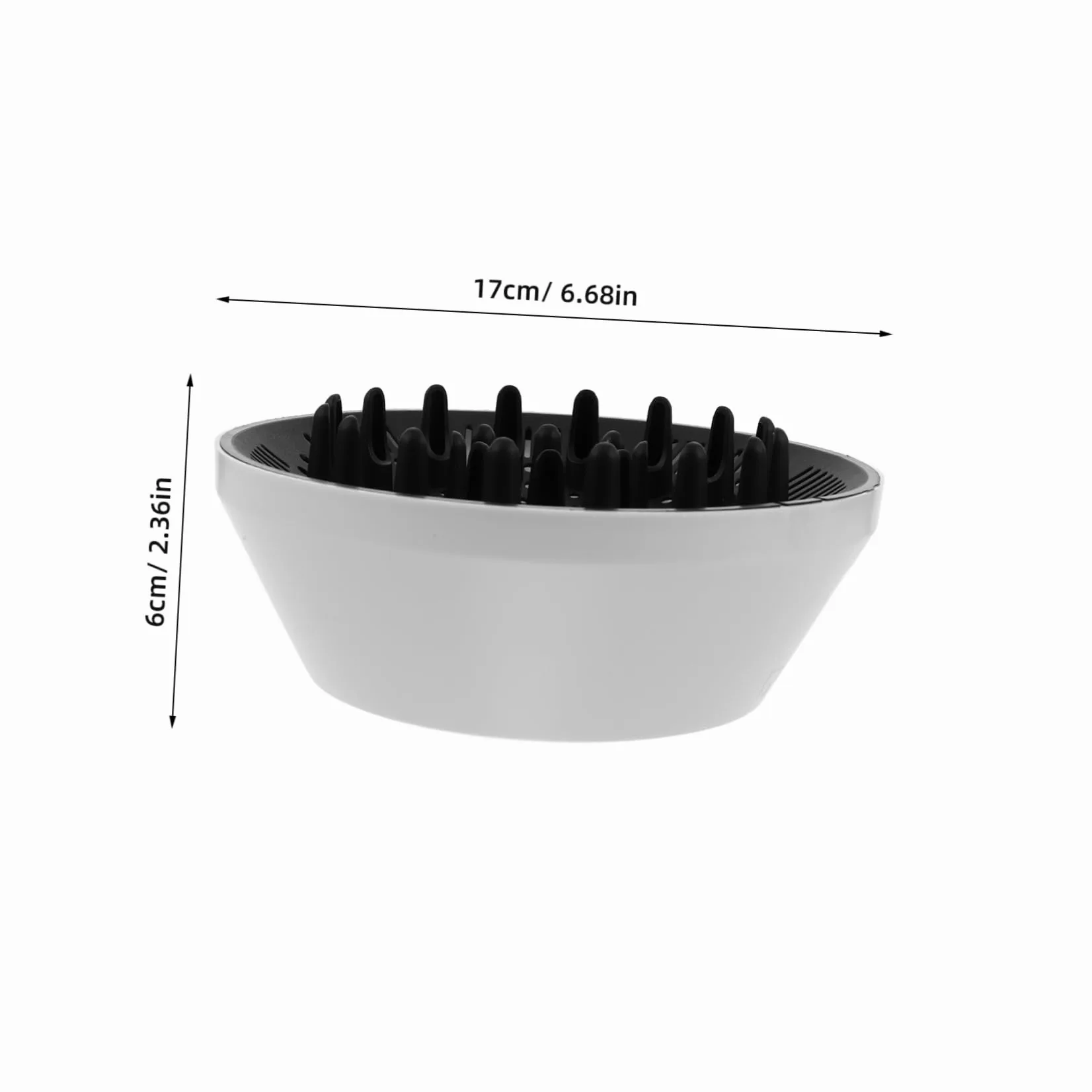 Diffusore per Asciugacapelli Ricci Pieghevole PC Bianco | Interfaccia Versatile, Compatibilità Ampia, per Viaggi e Trasferte Struttura Espandibile