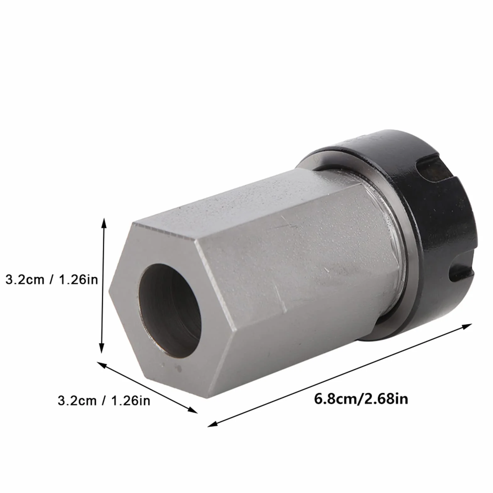 Mandrino Portautensili ER25 42x21 mm Acciaio Duro per CNC Tornio Colletto Esadecimale Fresatura