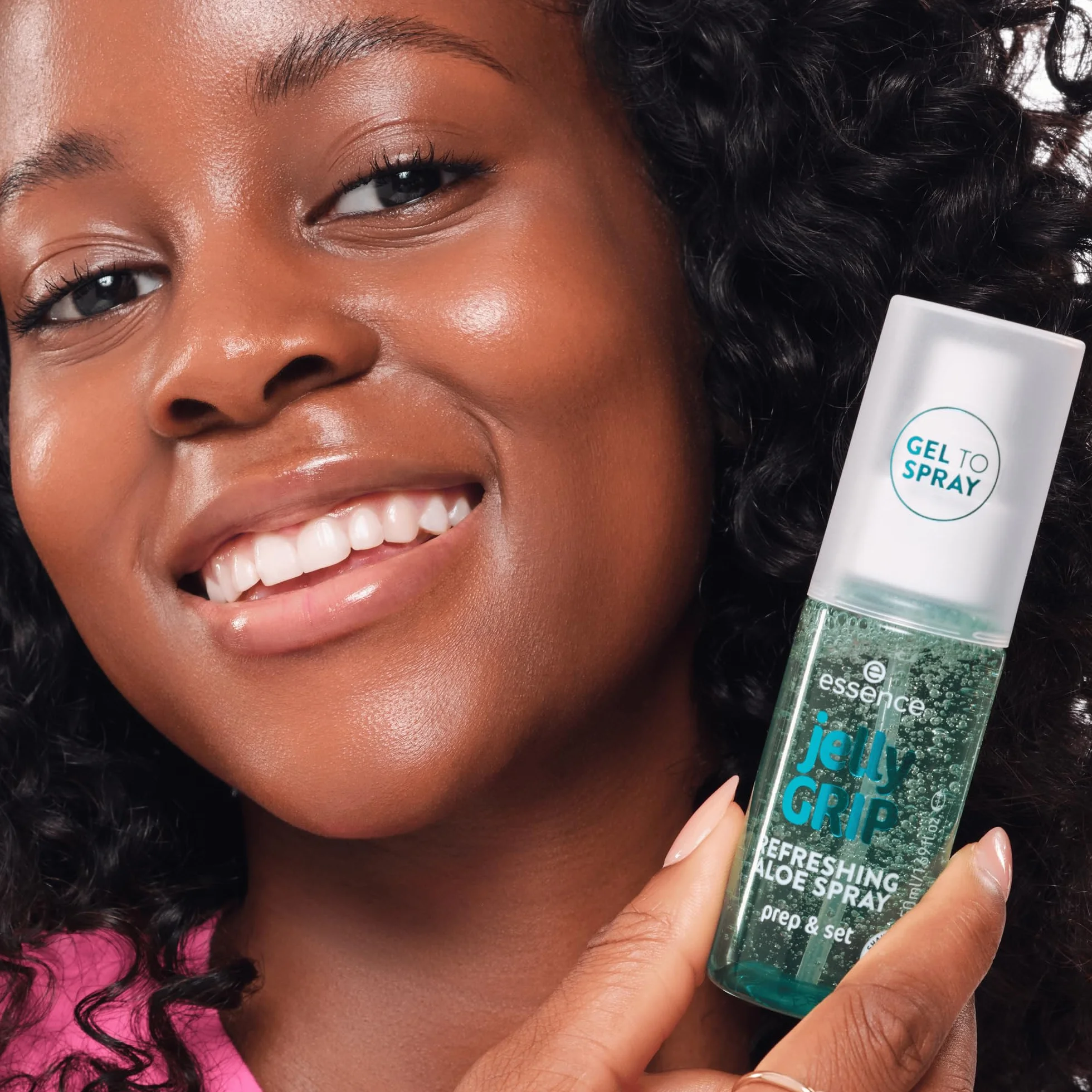 essence Jelly GRIP REFRESHING ALOE SPRAY, idratante, rinfrescante, rugiadosa (50ml)
