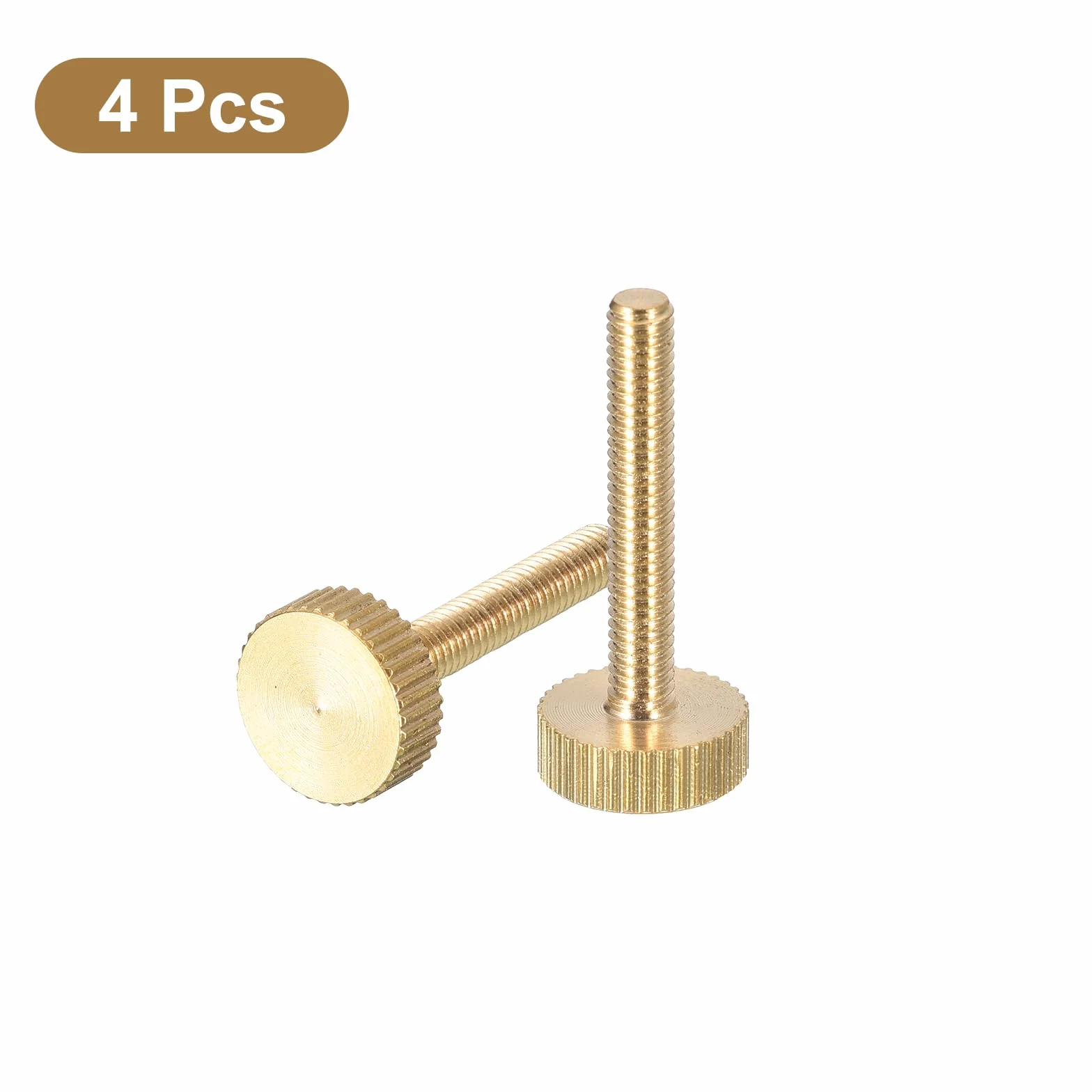 M4x25mm Viti a Pollice Scanalate Ottone, 4pz Bulloni per Impugnature