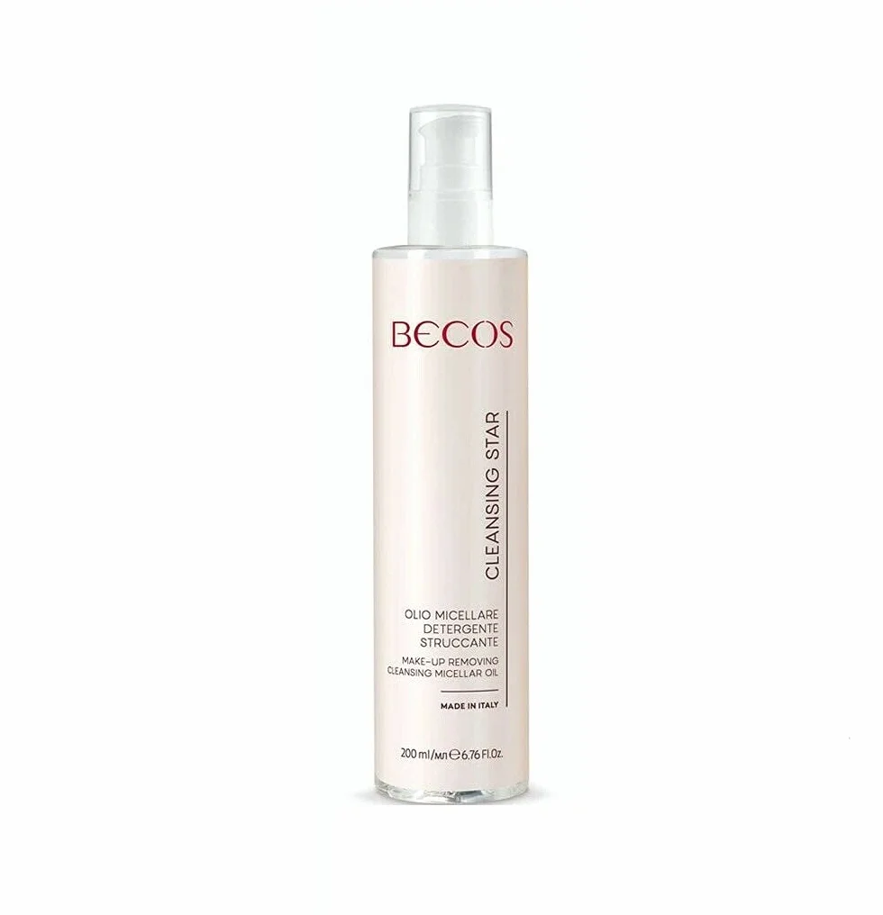 BECOS CLEANSING STAR - OLIO MICELLARE DETERGENTE STRUCCANTE 200ml deterge in profondità senza lasciare residui oleosi sulla pelle