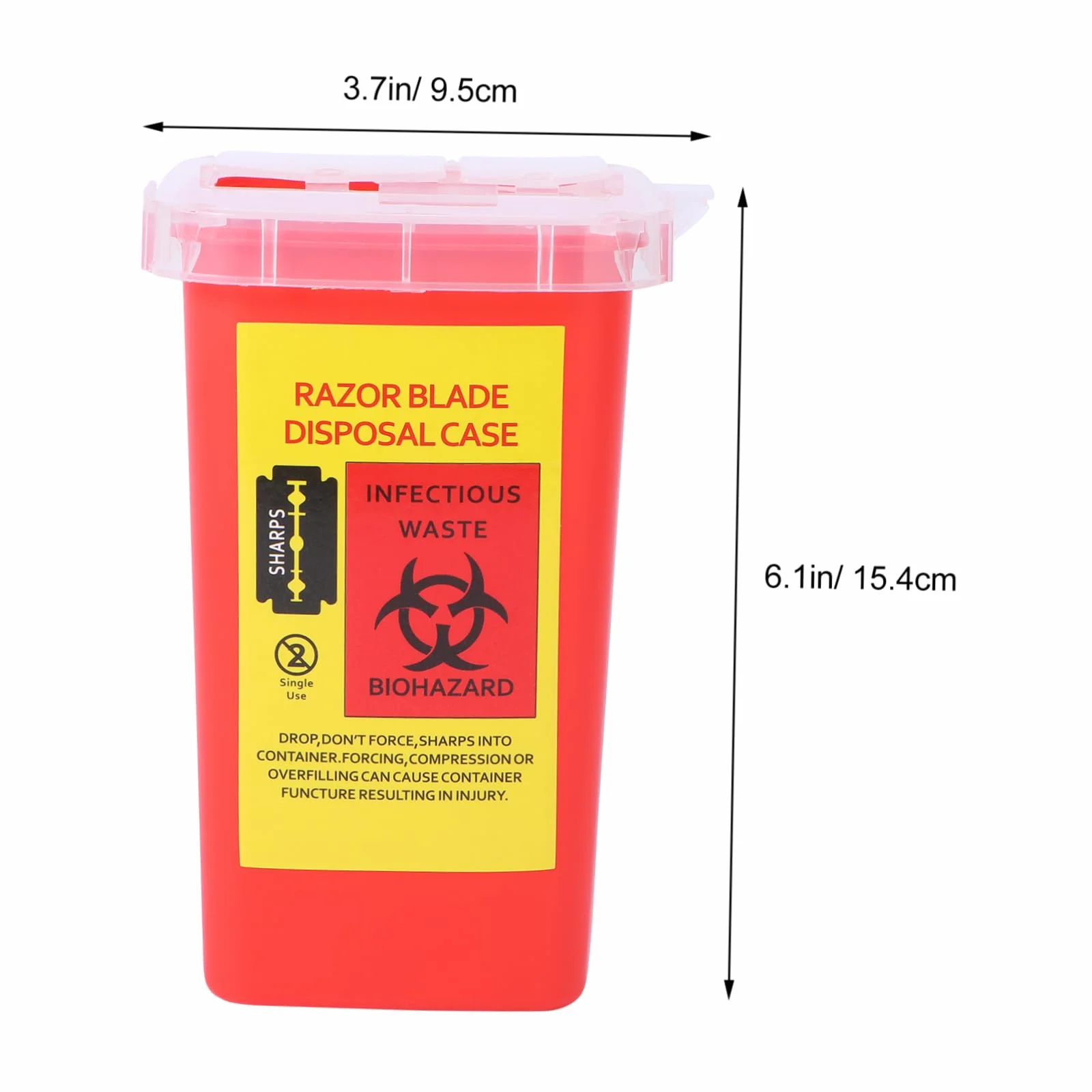 1Pezzi Lamette Usate Scatola Dispenser per Parrucchieri Chiusura
