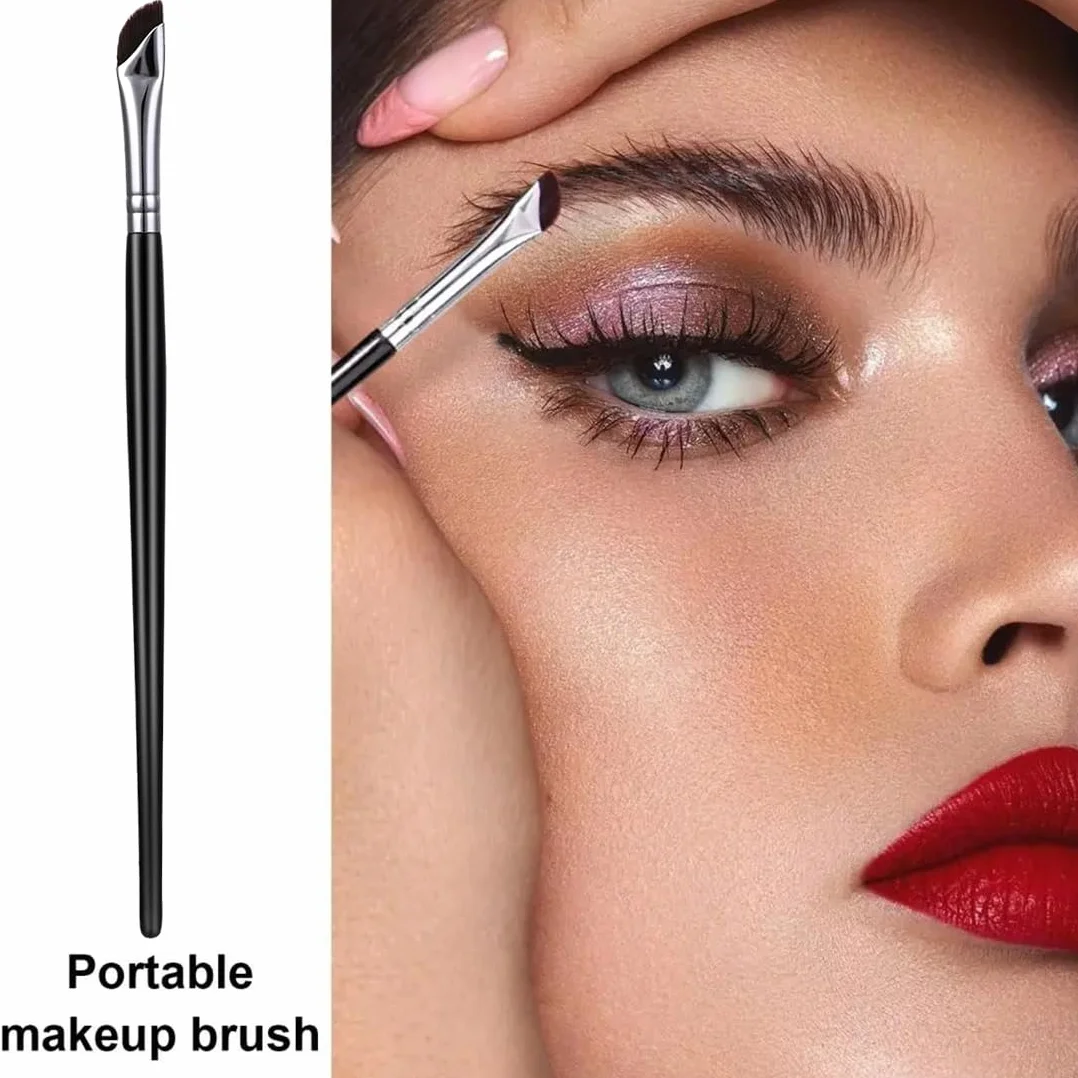 Set di 6 Pennelli per Eyeliner Professionali Pennello Angolato per Sopracciglia Pennello a Punta Sottile per Eyeliner Ombretto Correttore Perfetto per Principianti