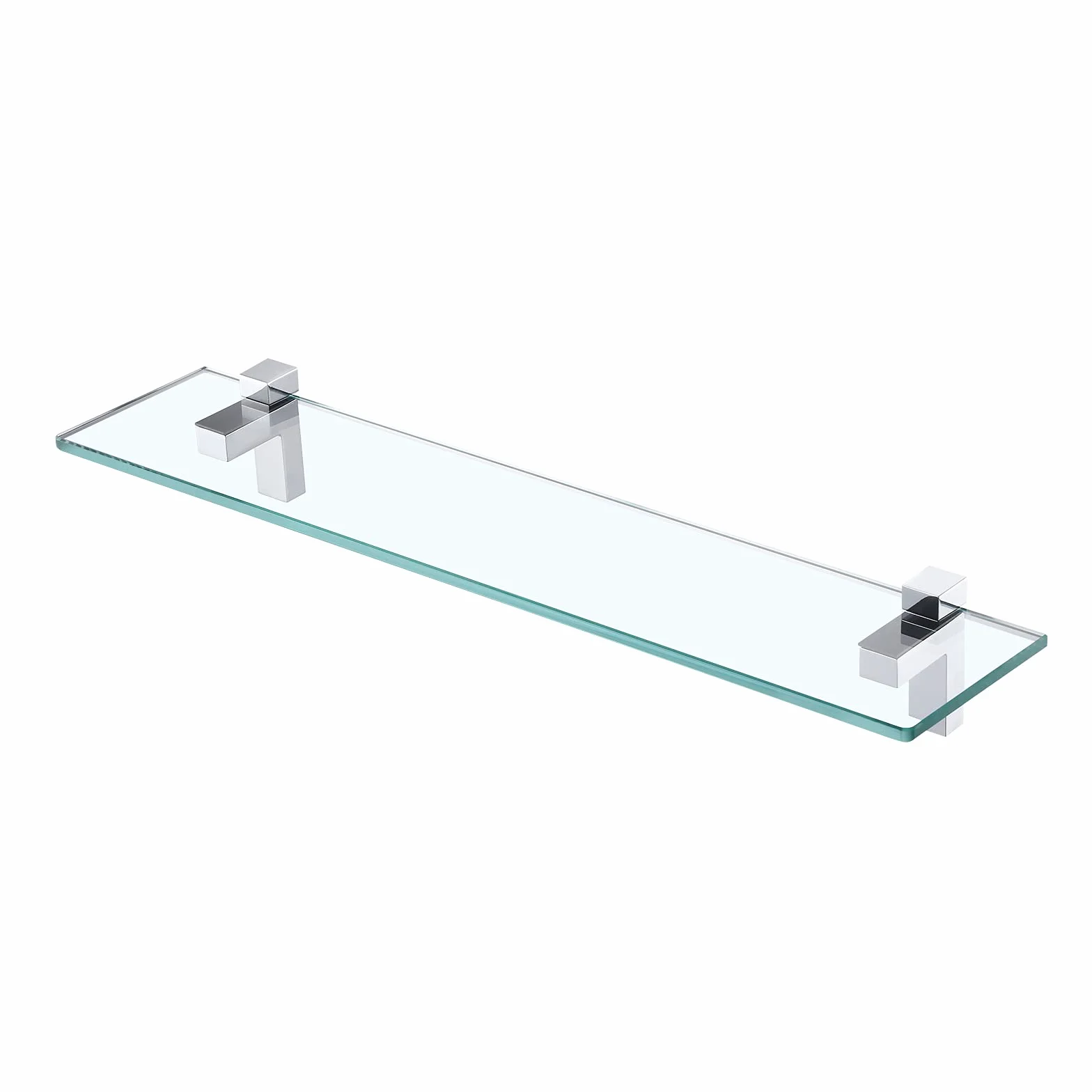 Mensola in Vetro Temperato 24 pollici Bagno Angolare Doccia Cromo Lucido BGS3201S60