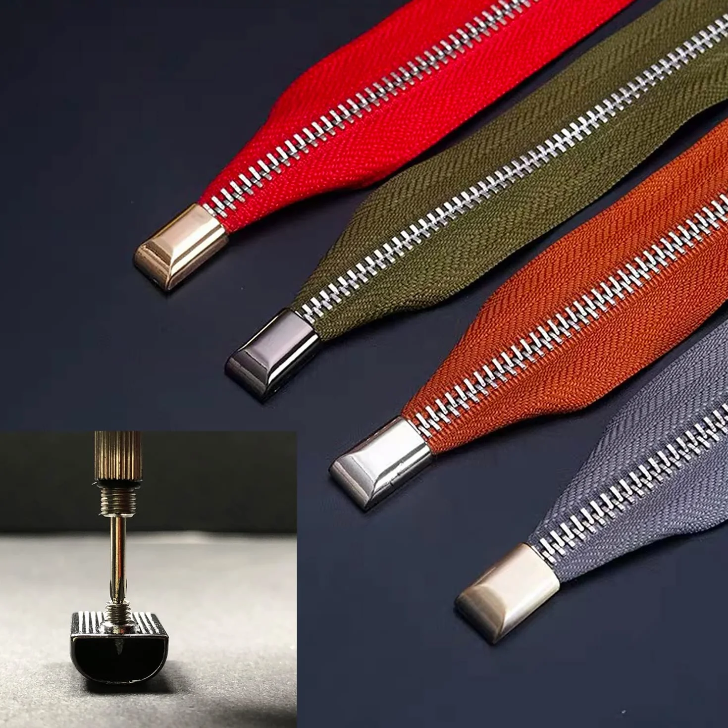 Zestaw 61 sztuk stile rettangolare cerniere clip riparazione con cacciavite argento/bronzo/dorato