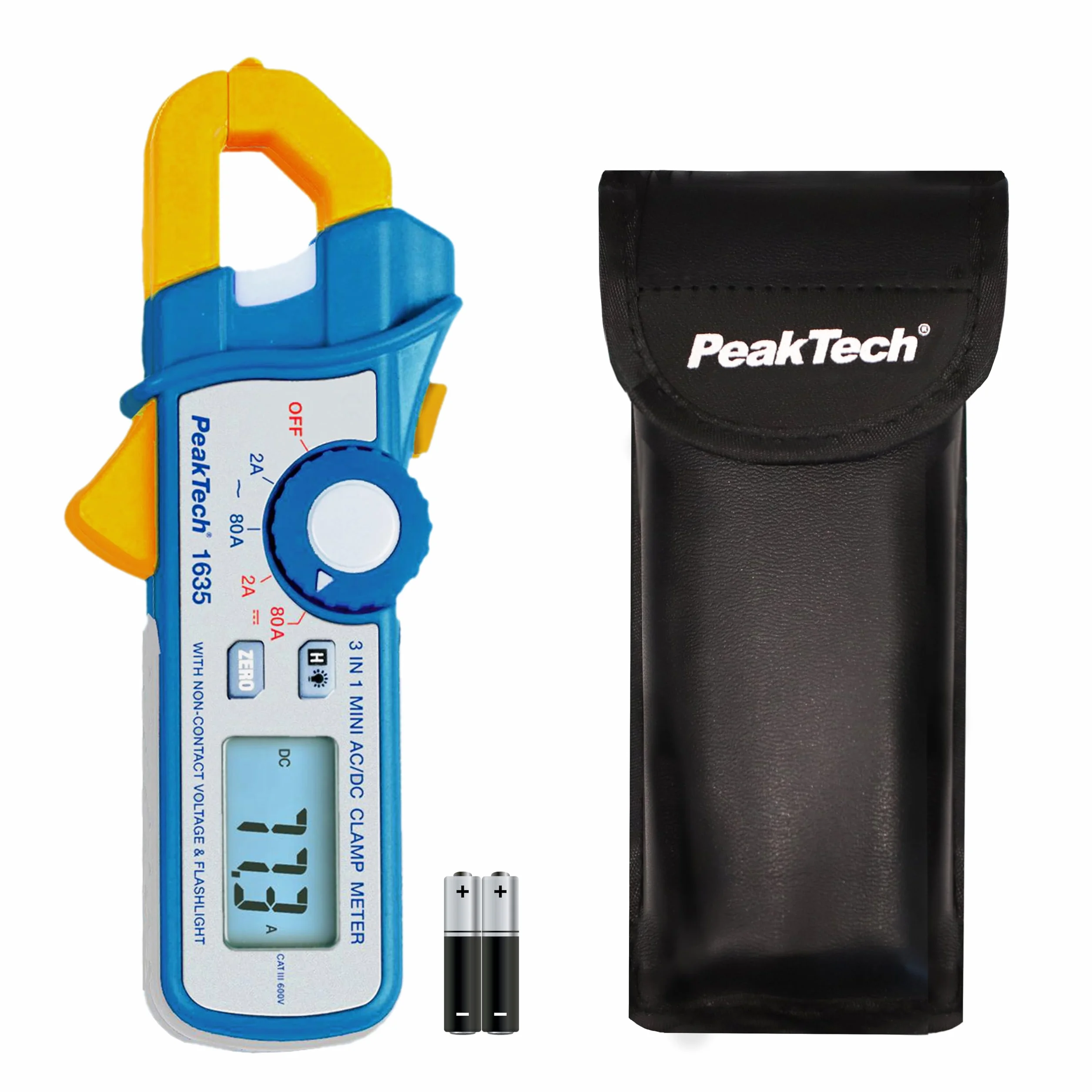 PeakTech P 1635 Pinze per corrente rampicante Risoluzione 1 mA NCV