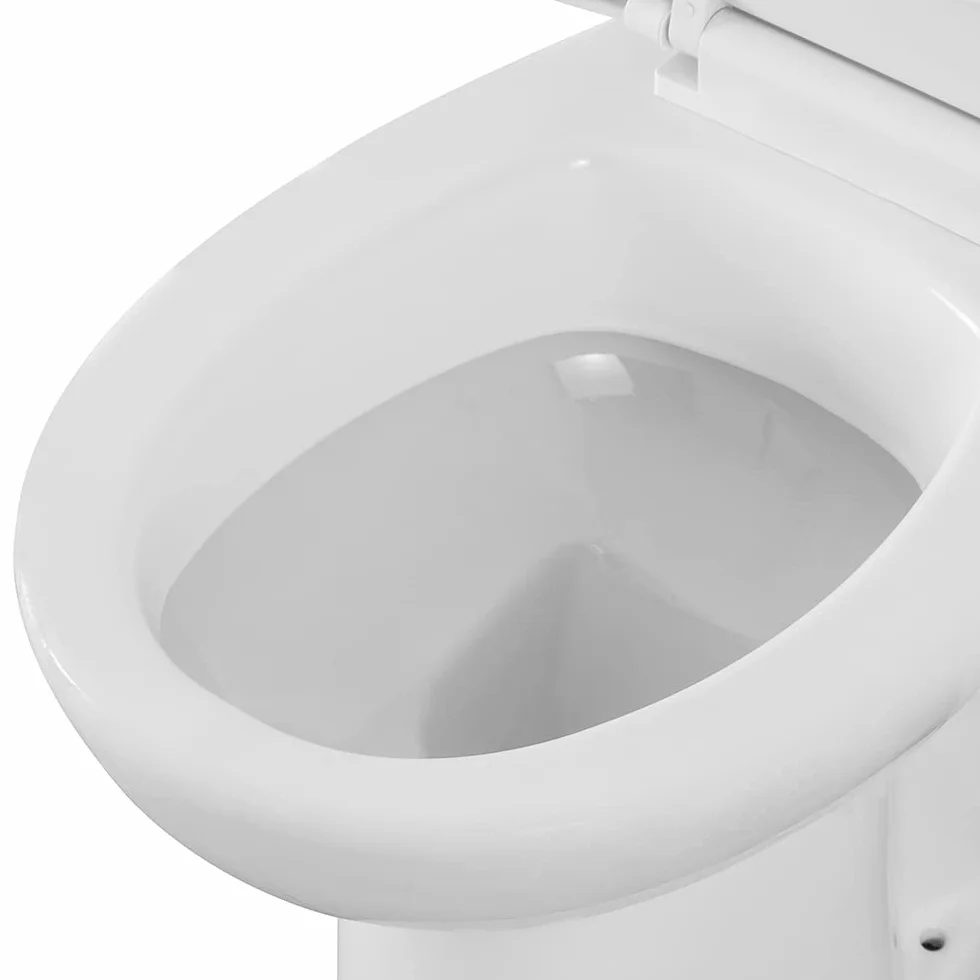 Inbagno Clara Vaso WC a Terra Ceramica Bianca Design Moderno