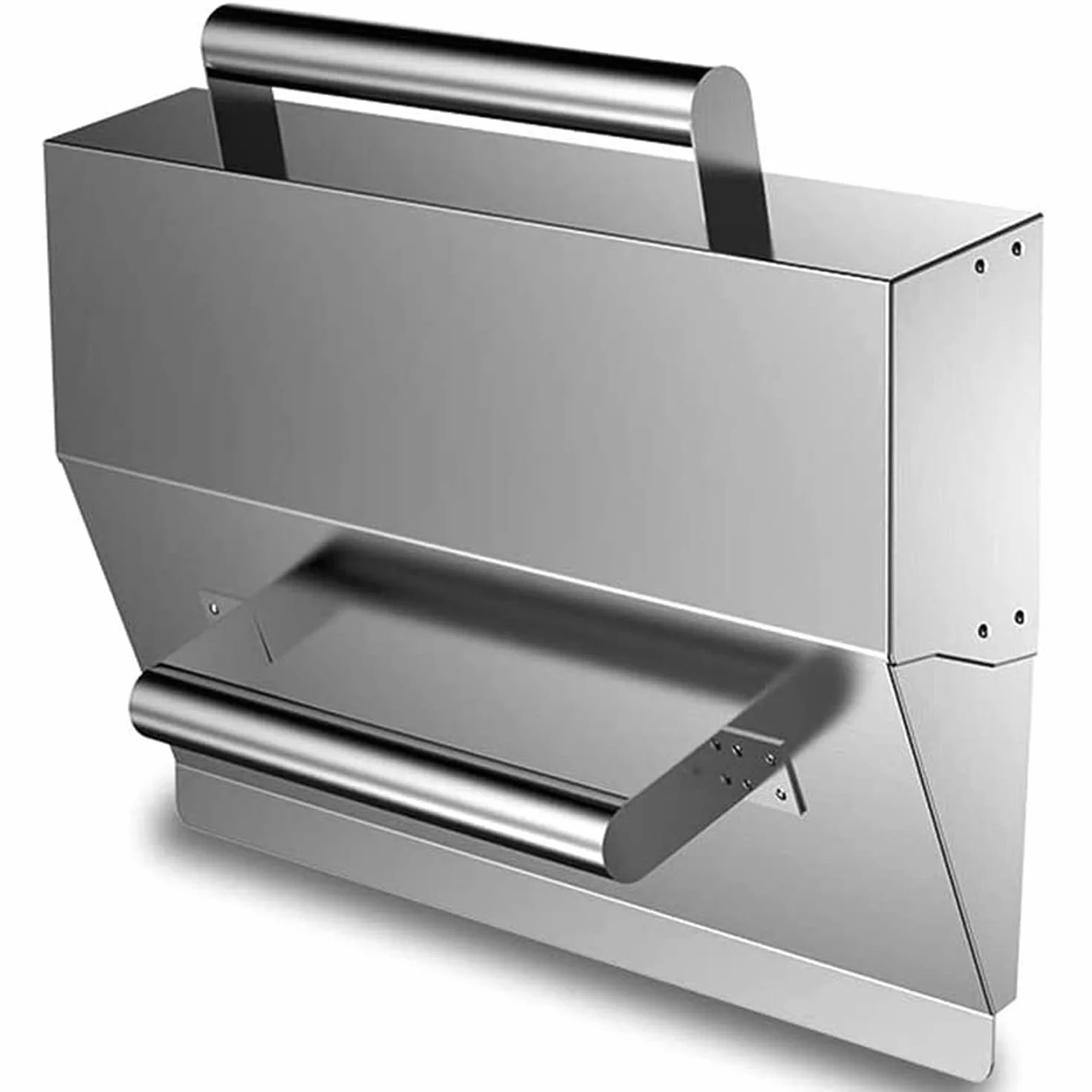 Cazzuola per Intonacare Cemento in Acciaio Inox Doppia Impugnatura