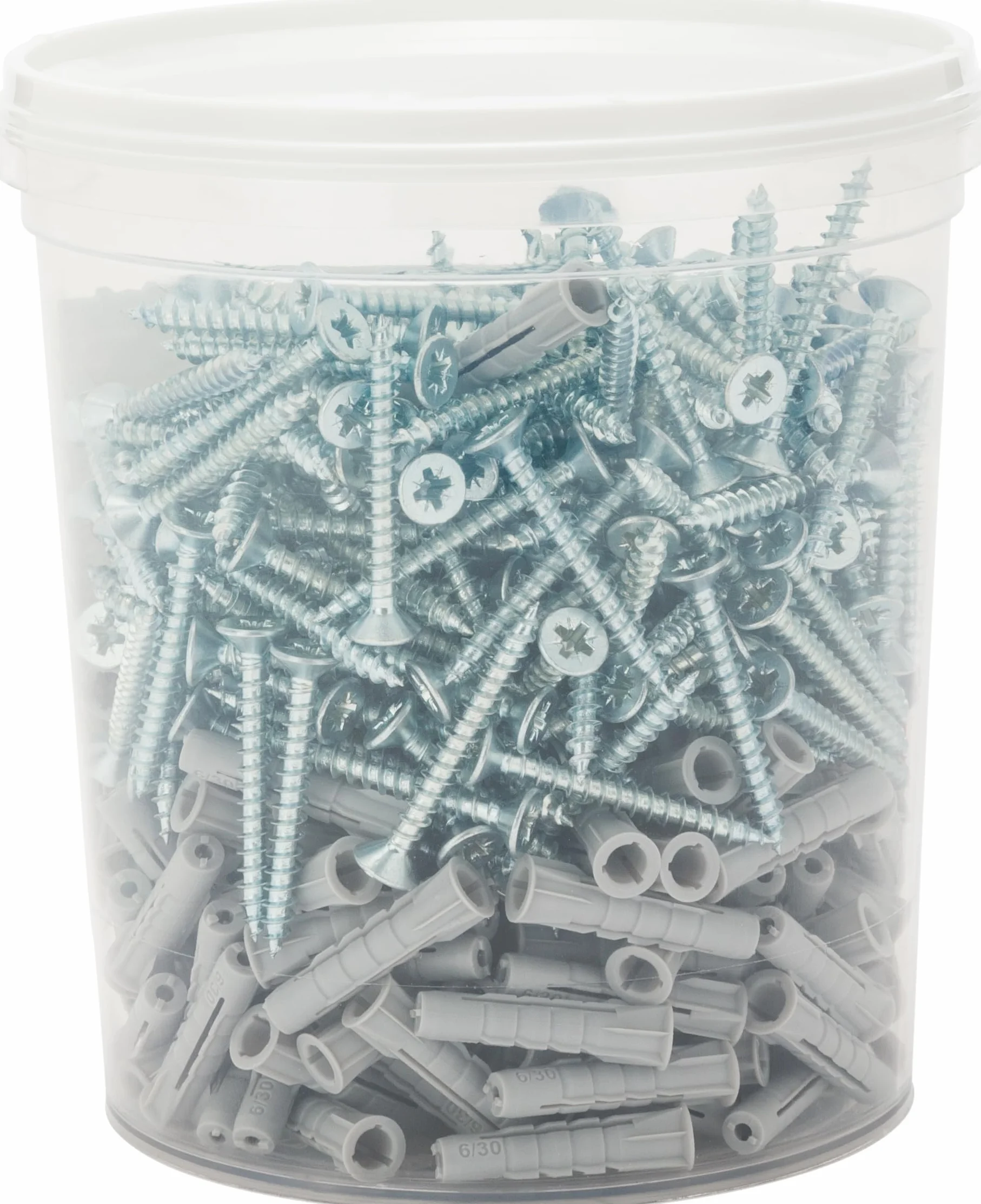 Fischer UV 6 S Tasselli con Vite 6 x 30 mm 250 Pezzi per Mattoni Pieni e Forati Grigio