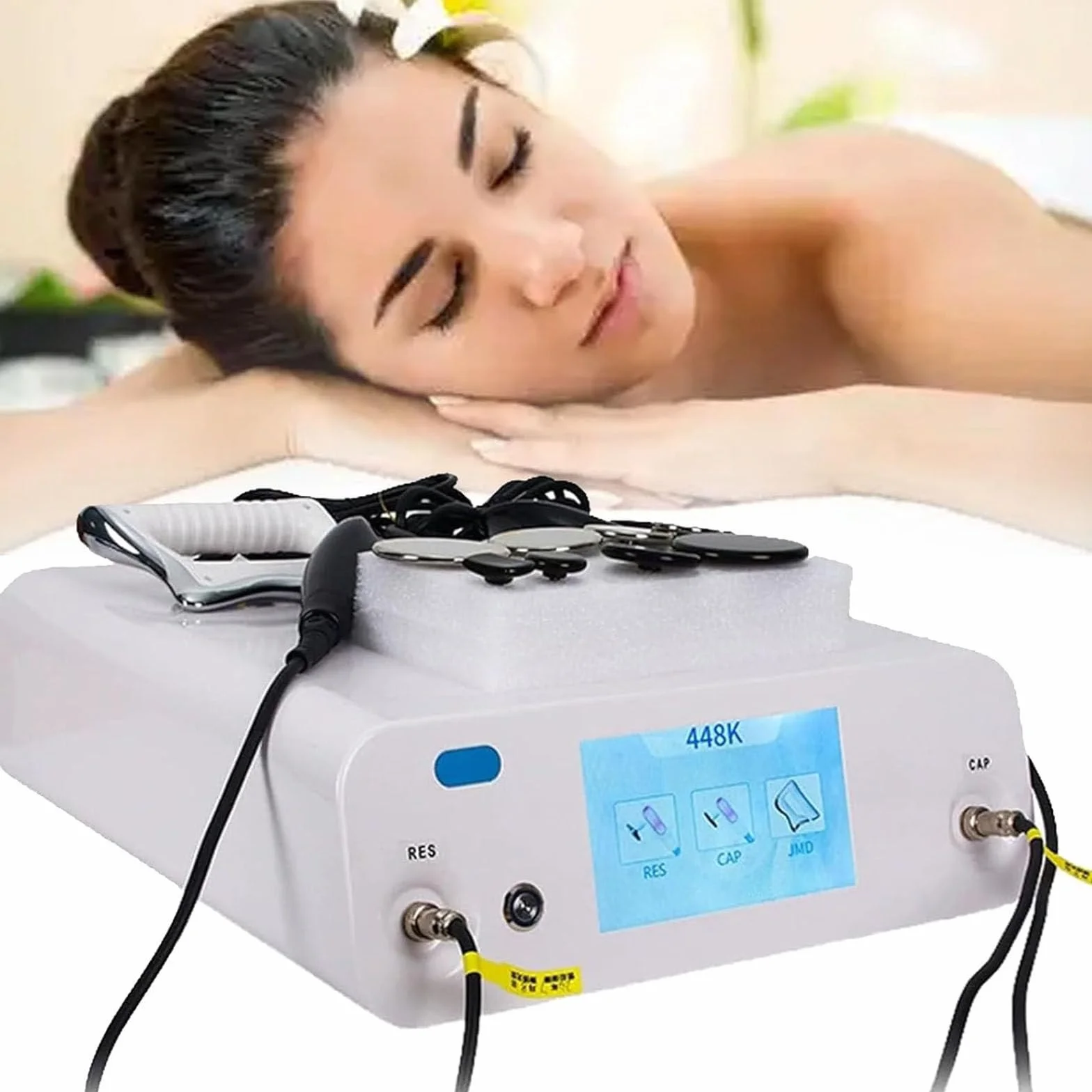 PixCy Tecar Terapia Ret Cet Diatermia Corpo Dimagrante Macchin,Apparecchio per Tecarterapia a Radiofrequenza,per Alleviare Dolore Muscolare,Ridurre Cellulite in profondità