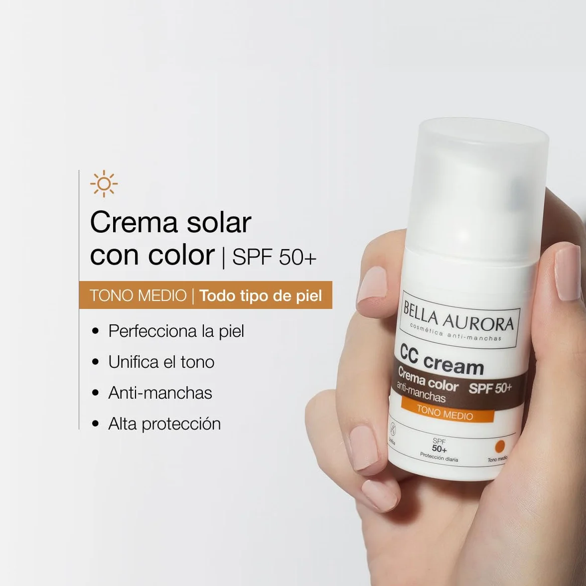 CC CREAM ANTI-MANCHAS TONO MEDIO SPF50