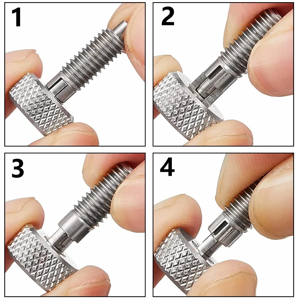 Perni a sgancio rapido in acciaio inossidabile M16 con pistoni a molla retrattili per Rolling Toolbox