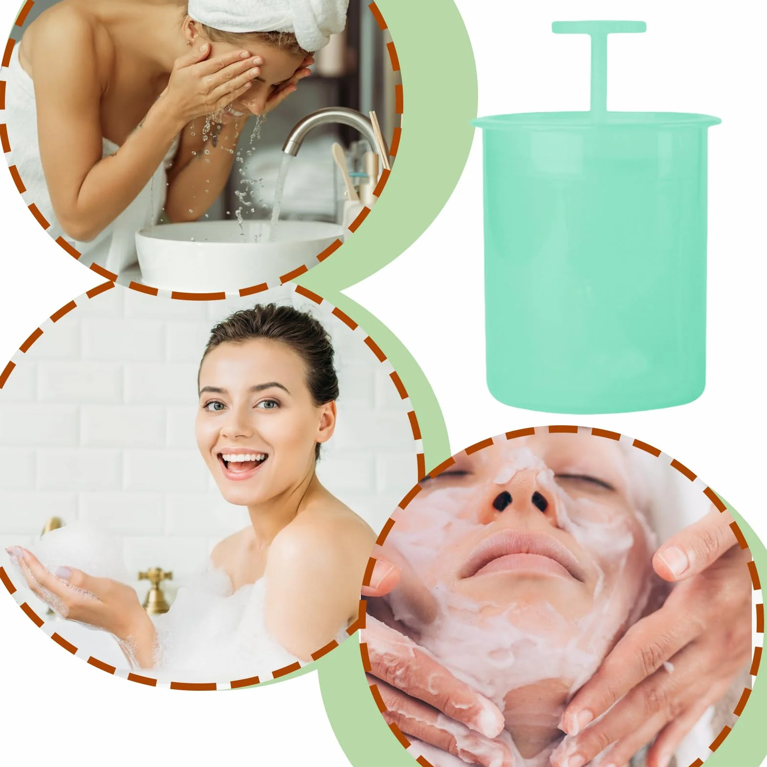 Shampoo Foam Maker, bottiglia di schiuma, schiuma per la casa, strumento per lavare le mani e il viso, lavaggio profondo del pollame e rimuovere le impurità