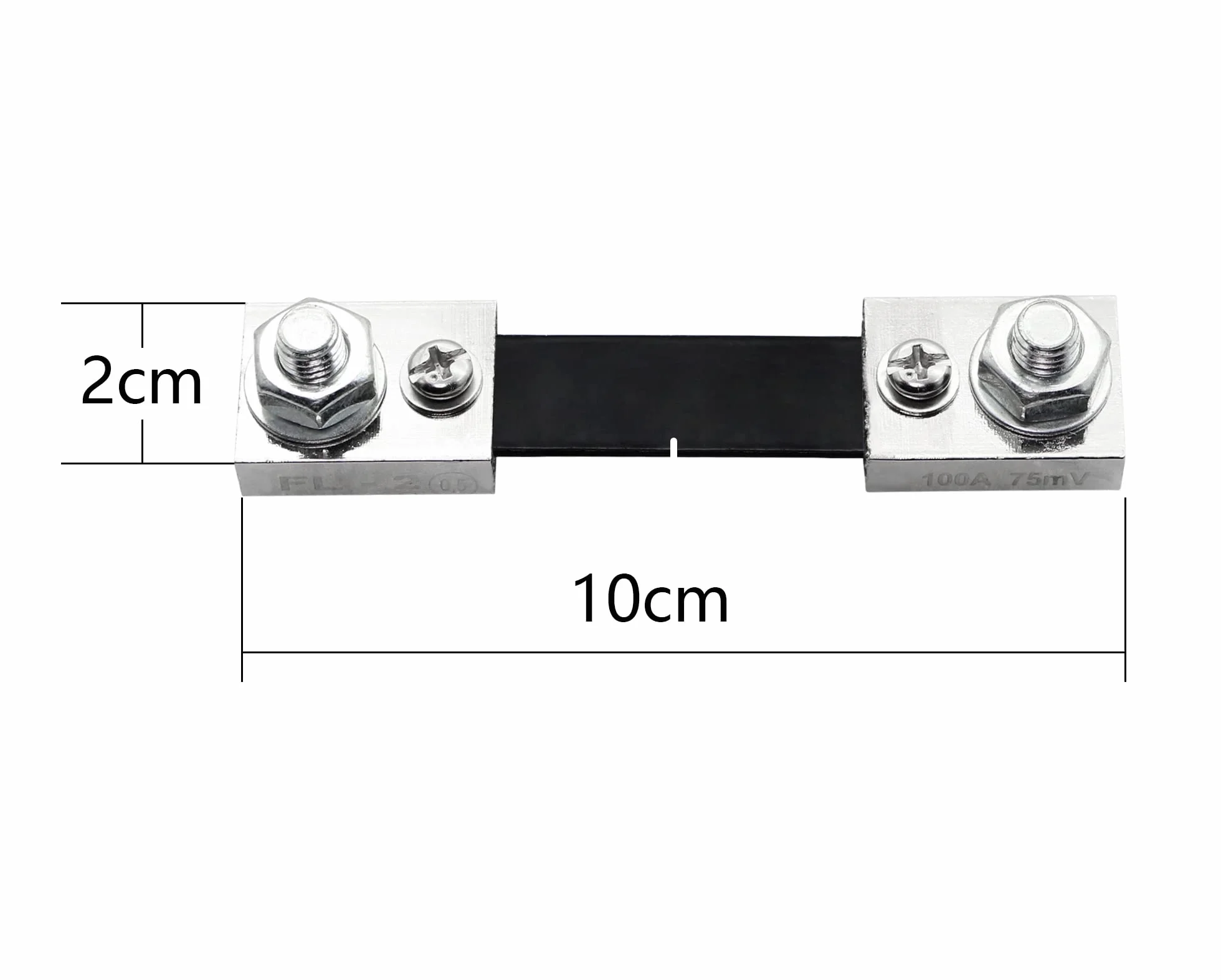 100A 75mV Ammetro shunt Resistore shunt corrente DC per amperometro digitale