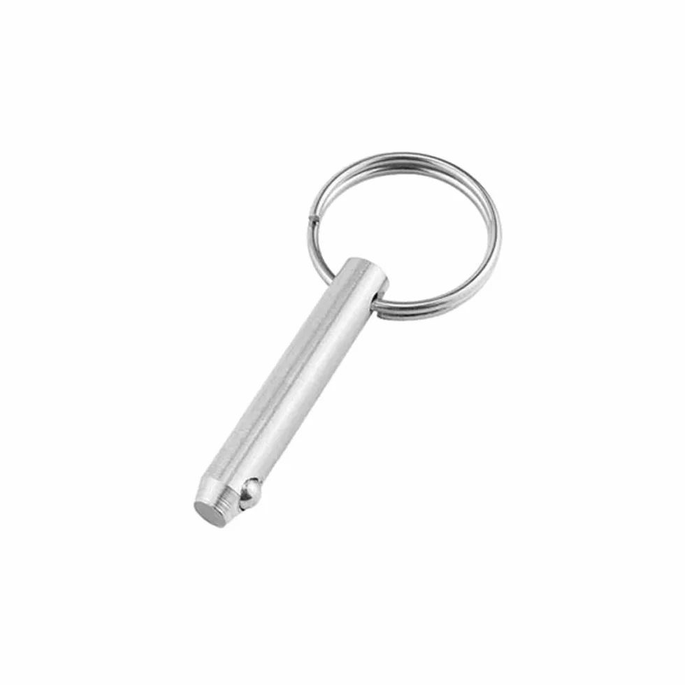 Perni a sgancio rapido in acciaio inox con sfera a molla 10 x 65 mm per accessori barche