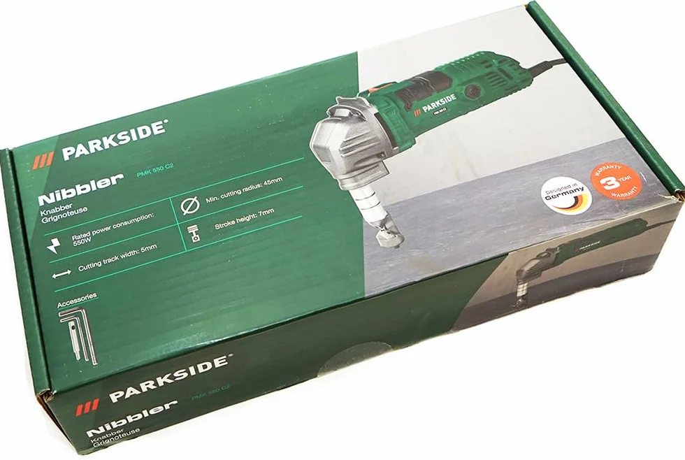 PSIDE Sgranocchiatore per lamiera PMK 550 + portachiavi