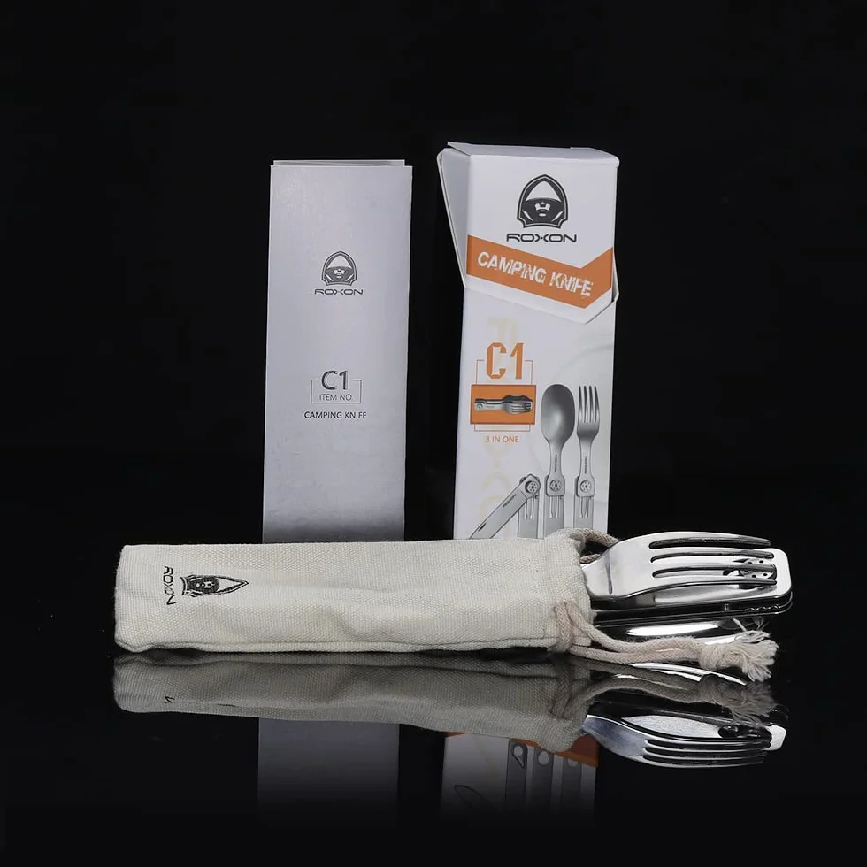 ROXON C1 Posate Staccabili 3 in 1 per Campeggio Outdoor Trekking