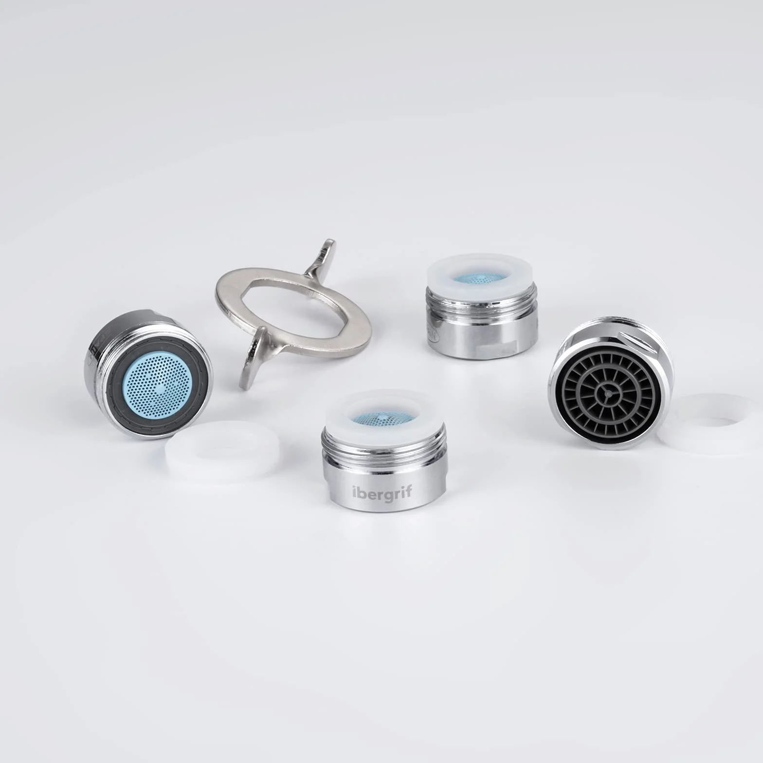 Ibergrif M91005 6 Pezzi Aeratore Rubinetto con Filtro M24 per Cucina e Bagno