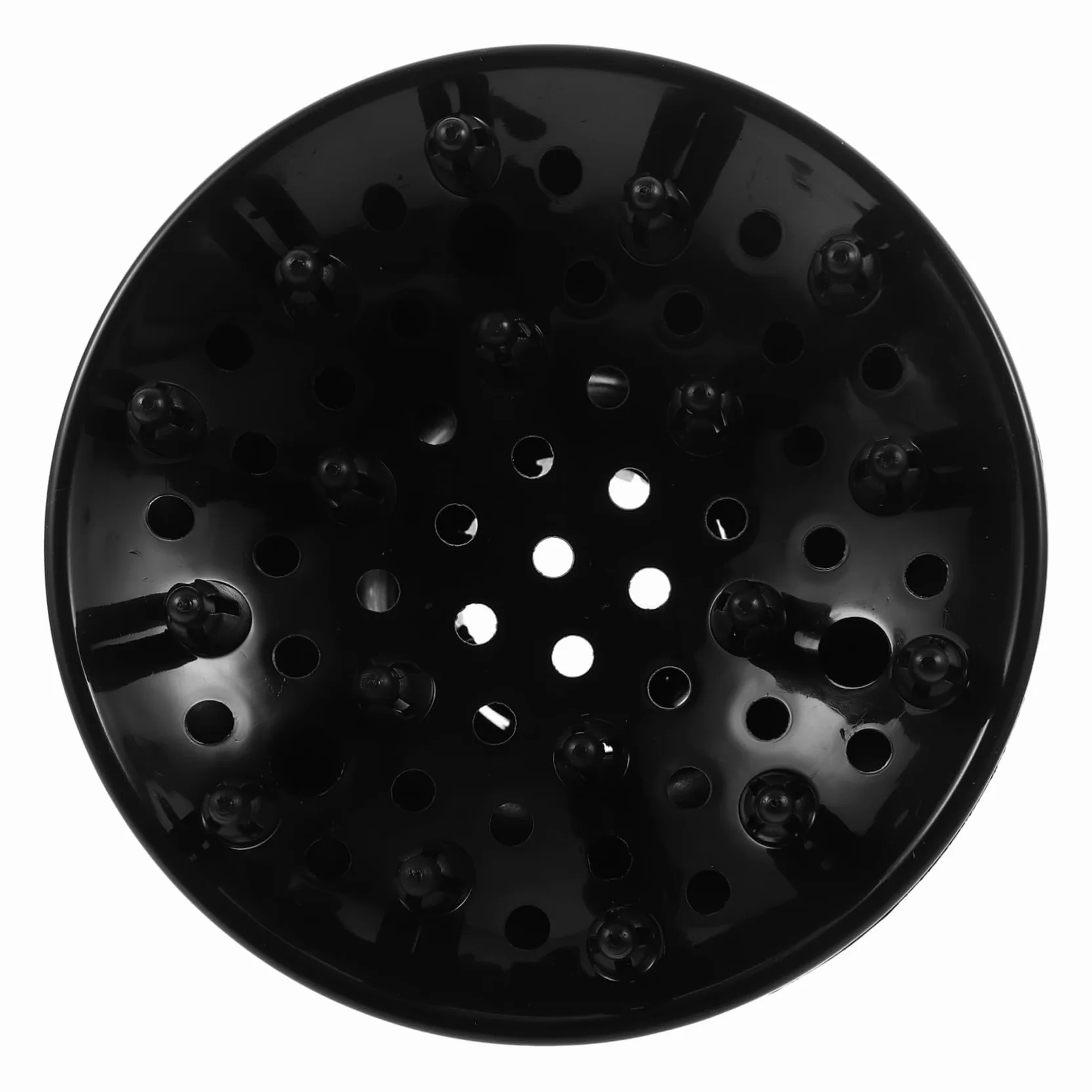 Diffusore Per Asciugacapelli Diffusore Del Vento Nero, Attacco 4,2-4,8 Cm, Materiale Resistente Alle Alte Temperature, Flusso D'aria a 360 Gradi Per Styling e Volume Chioma Ricci a Casa