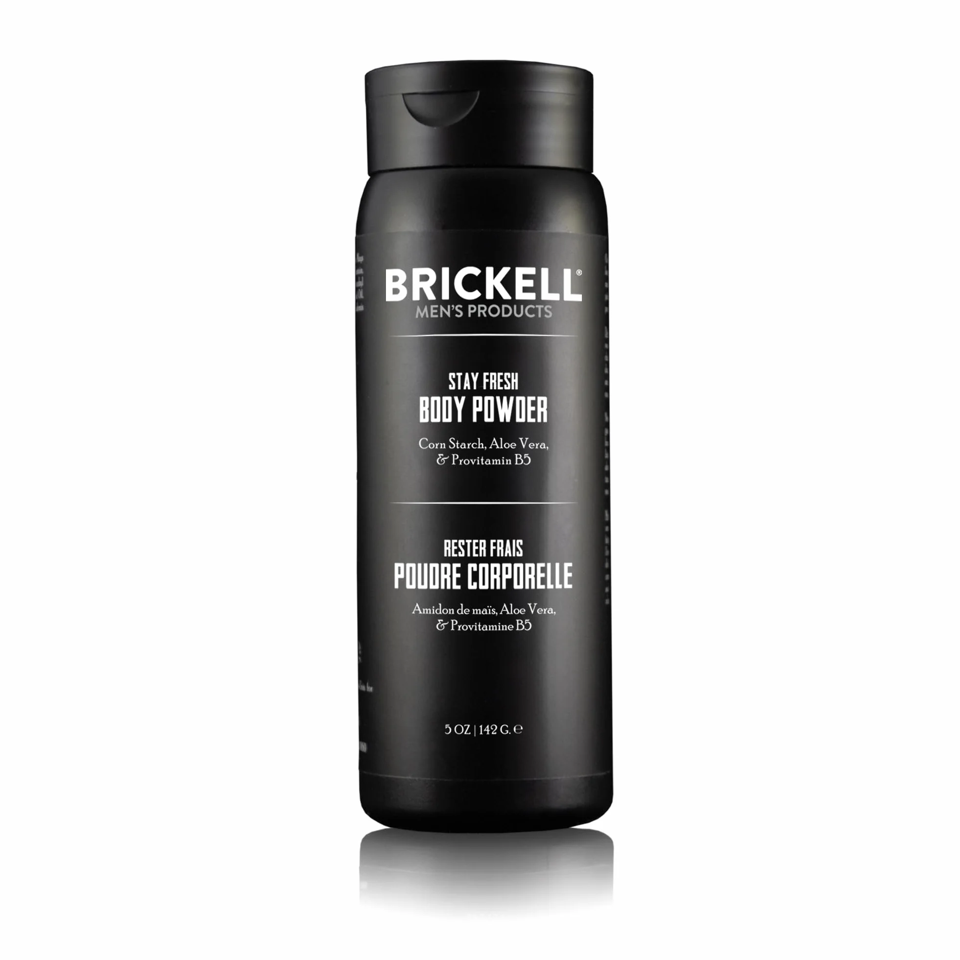 Brickell Men's Mantieni la Polvere per il Corpo Fresca per Uomo, Naturale e Biologica, senza Talco, Assorbe il Sudore, Mantiene la Pelle Asciutta (Profumato, 142 g)