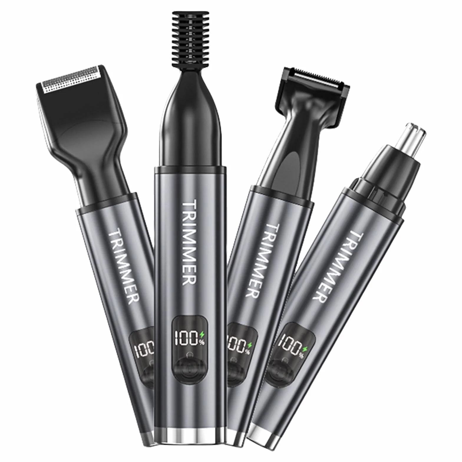 Rasoio per capelli naso Strumento da barba elettrico 4 in 1 Dispositivo per la toelettatura Rasoi elettrici Strumento per la toelettatura ricaricabile USB Dispositivo portatile