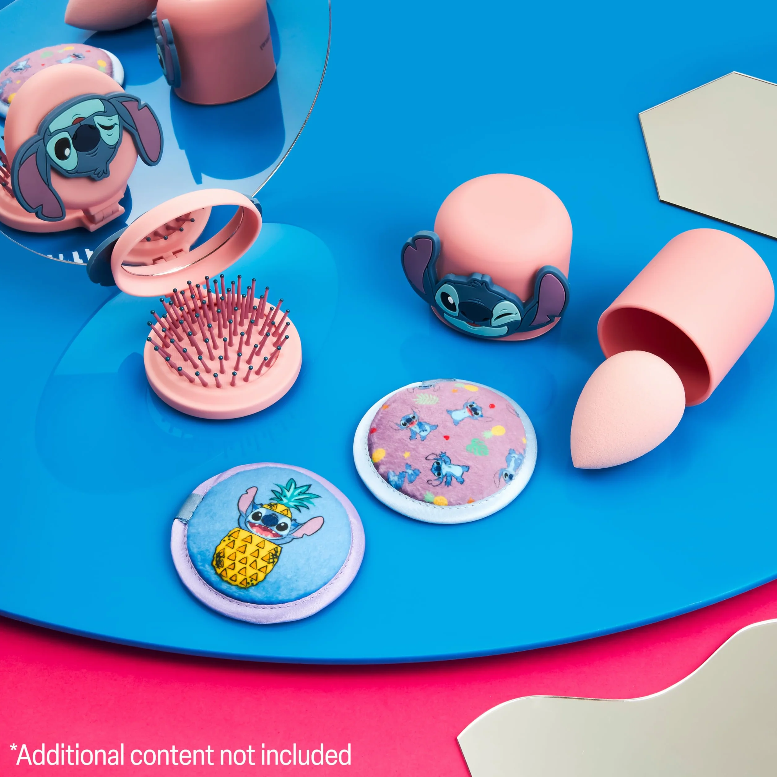 Disney Stitch Accessori per il Trucco con Spugnetta Cipria & Spazzola
