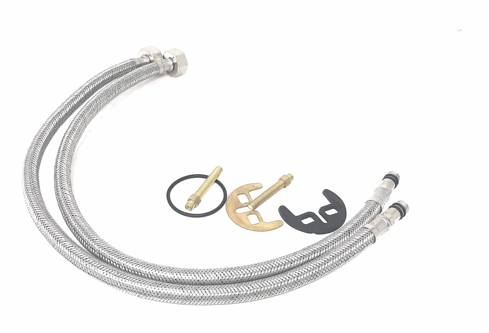 Rubinetto Miscelatore con Flessibili in Ottone per Bidet Lavabo