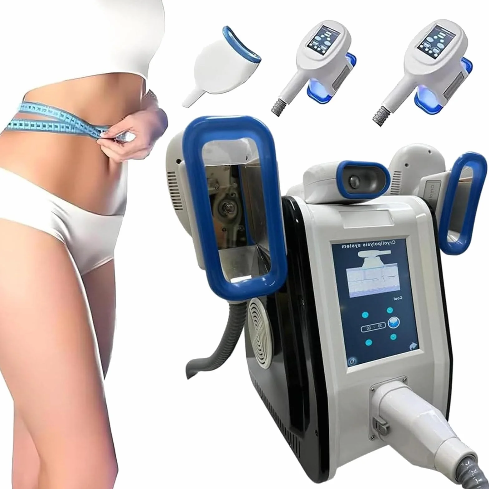Dispositivo per Modellamento del Corpo, Dimagrimento E Lipolisi, Macchina per Congelamento del Grasso, Crioterapia a 360° Macchina, Massaggiatore per La Rimozione della Cellulite
