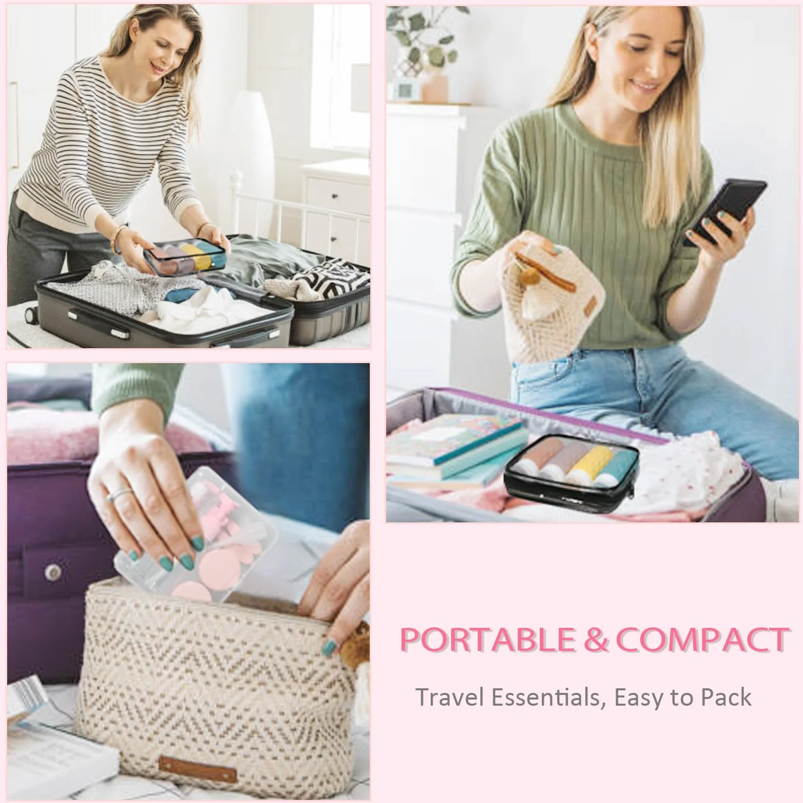 8 Pezzi Set Contenitori da Viaggio per Liquidi 100 ml, Ricaricabili Bottiglie da Viaggio in Silicone, Flaconi da Viaggio senza BPA, Boccette per Bagno, Kit Aereo per Shampoo, Crema, Lozione