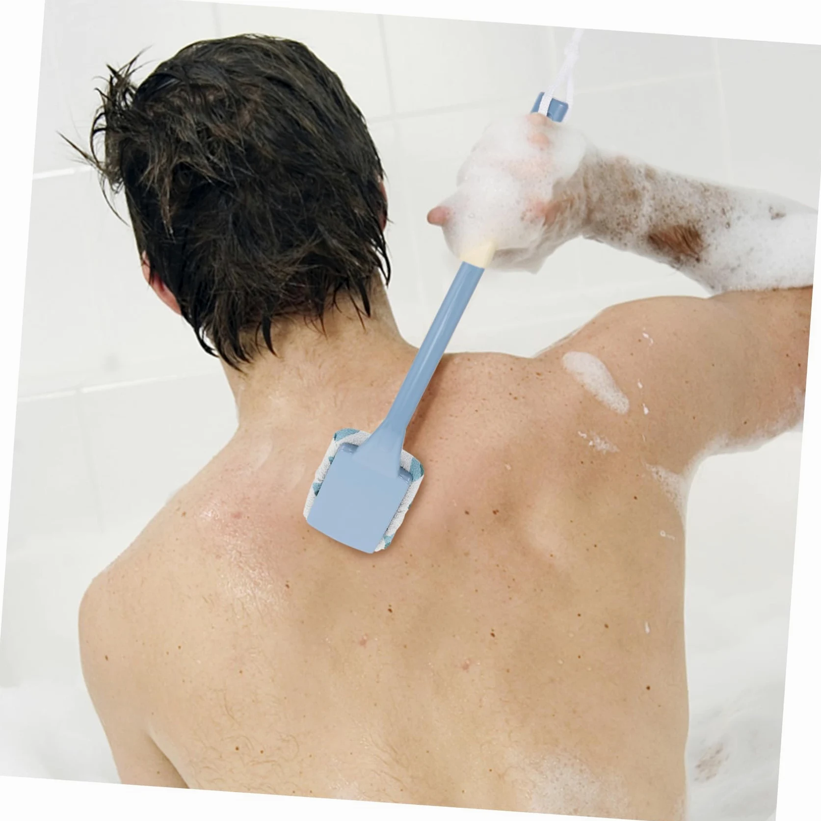 Healvian 3pezzi Spazzola Da Esfoliante Con Manico Lungo Spazzola Per Pulizia Schiena Stimola La Circolazione e Rimuove La Morta Perfetta Per Rinfrescante e Relaxante