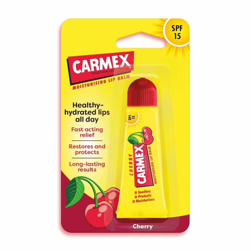 Carmex SPF15 Cherry Lip Balm Tube 10g