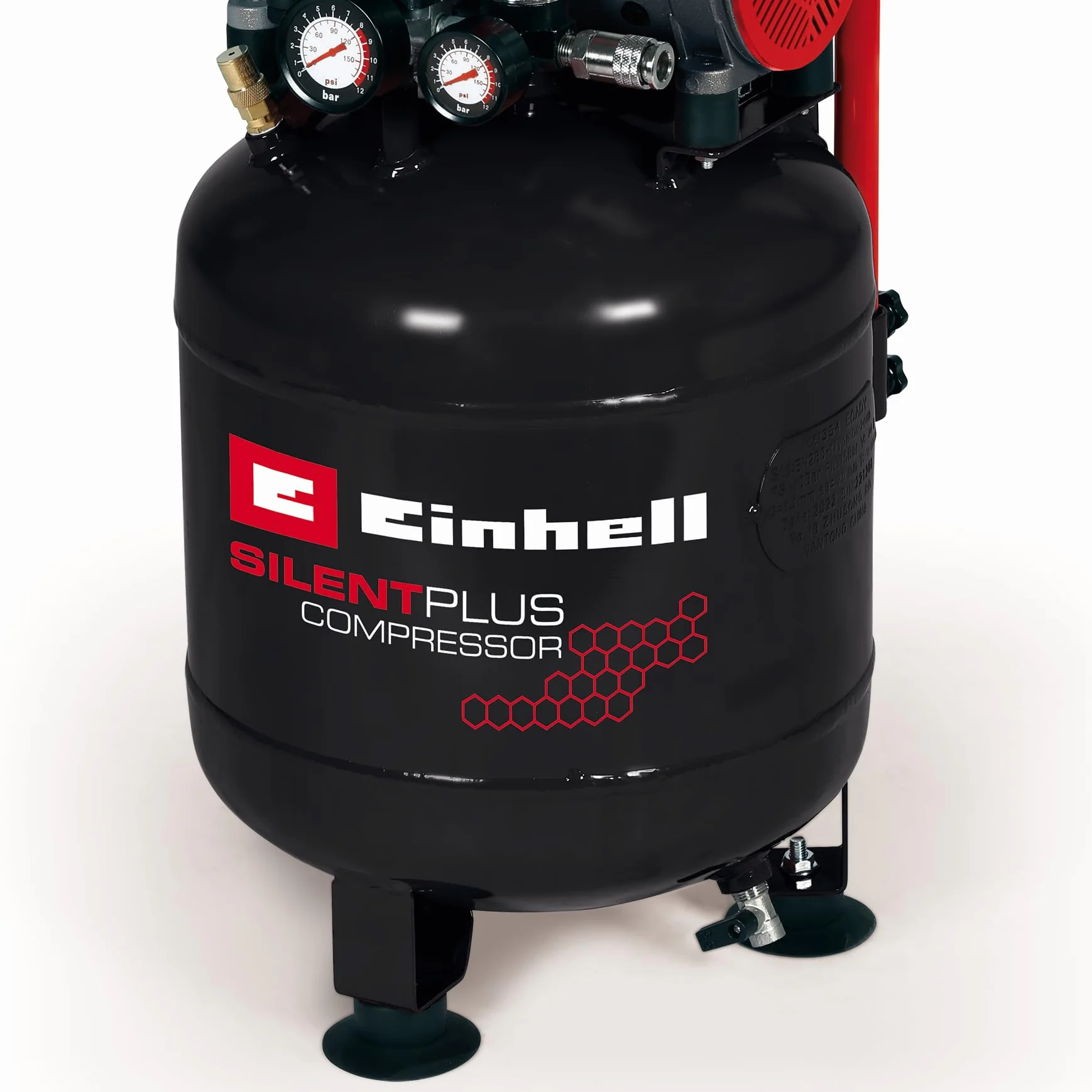 Einhell TE-AC 24 Compressore silenziato 220-240V 750W 24l 8bar 100l/min 57dB(A)