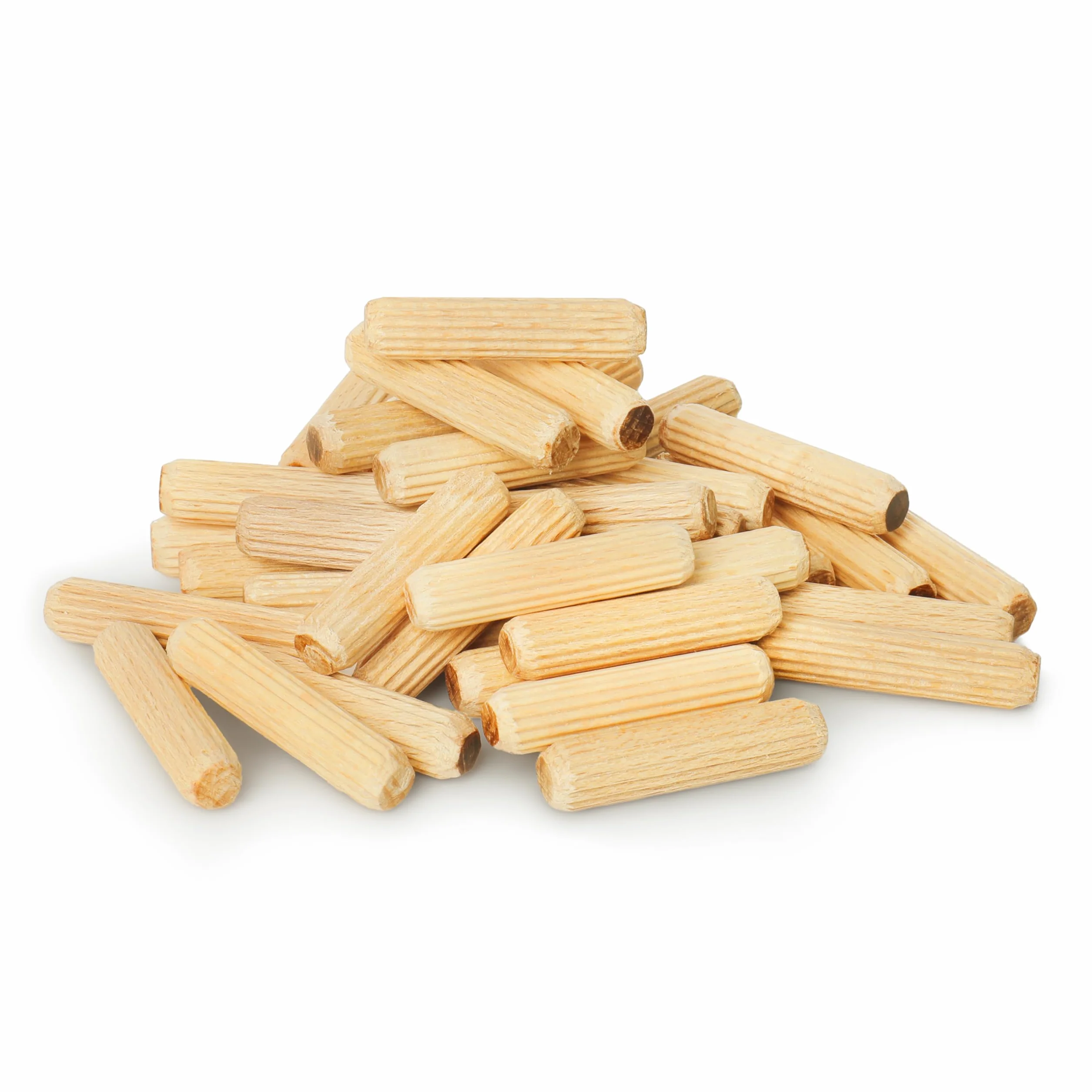 Tolux Tasselli di legno 10x50 mm Confezione da 50 pezzi Spine in legno zigrinate DIN 68150