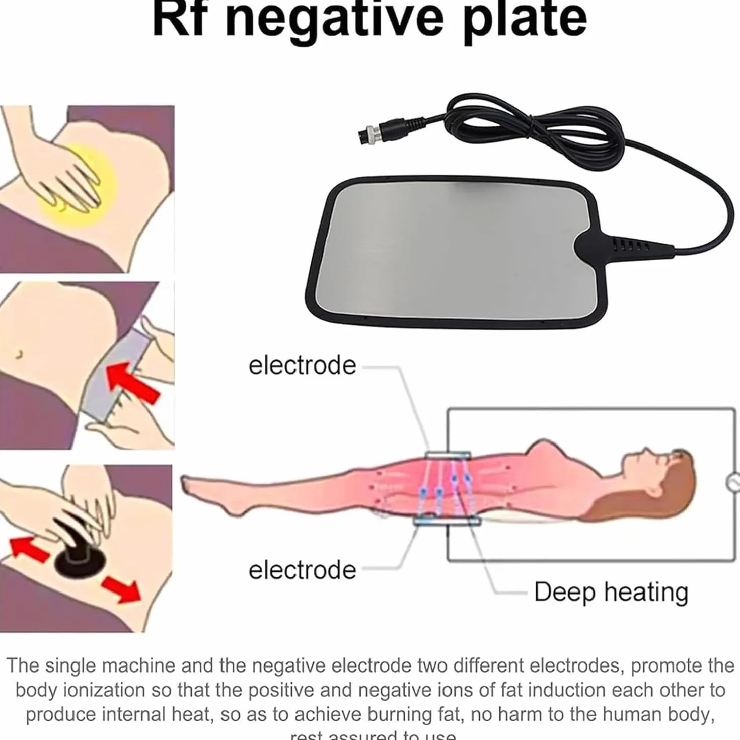 Apparecchiatura Terapia Tecar Gestione Dolore - Energia Regolabile 0-100%, Diatermia Monopolare A 448k, Radiofrequenza, Macchina Per Rassodamento Della Pelle Per Il Sollievo Dolore