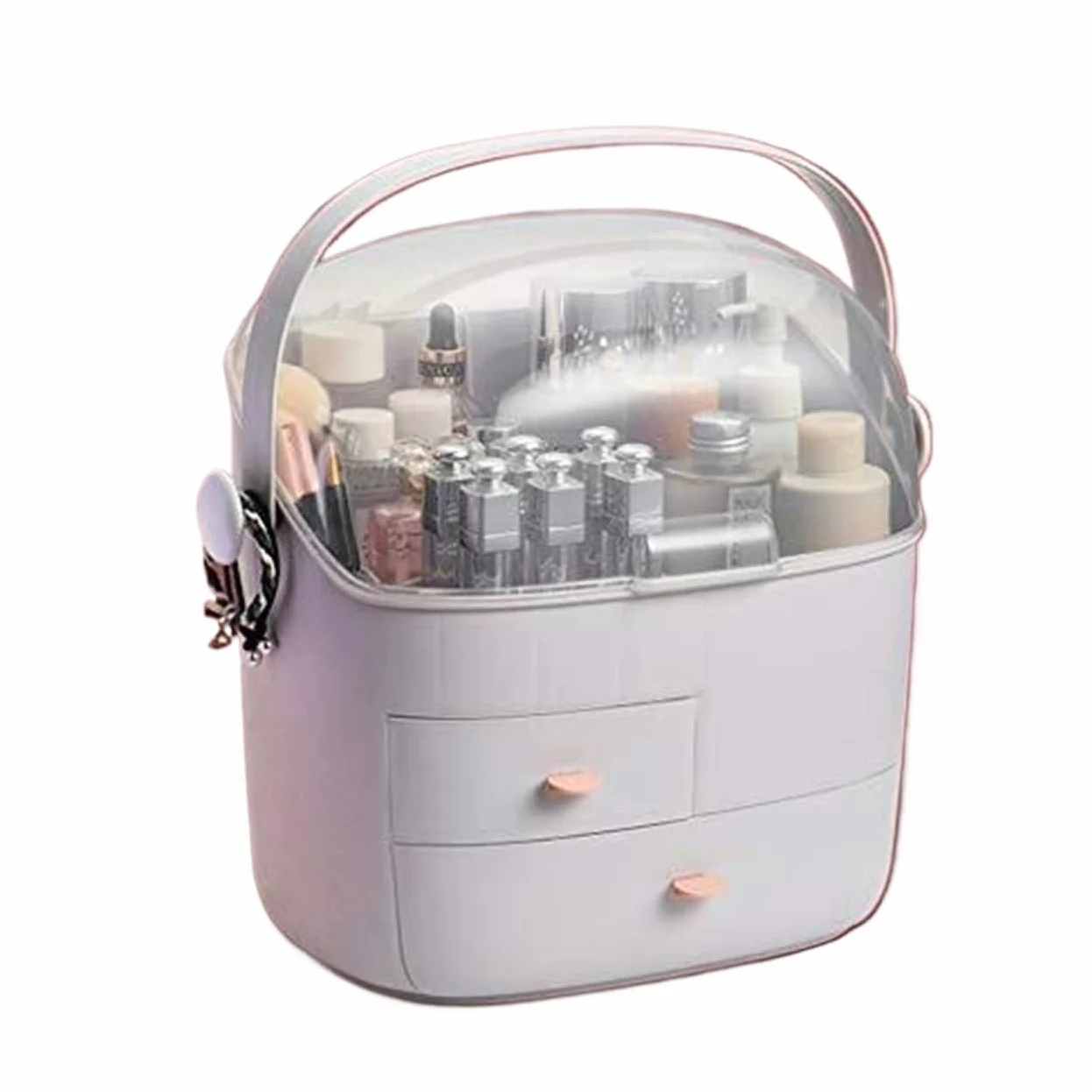 Porta Trucchi,Toeletta Organizzatore per Il Trucco Scatola per Riporre Cosmetici Scatola per Riporre Oggetti da Scrivania Dormitorio Tavolo da Toeletta per La Casa Multifunzione