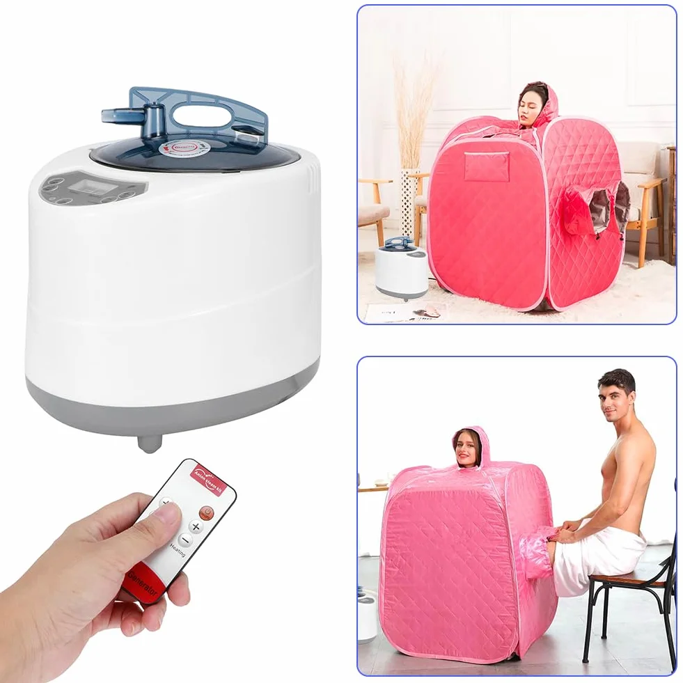 Generatore di Vapore per Sauna Portatile 1500W Acciaio Inossidabile con Telecomando Smart