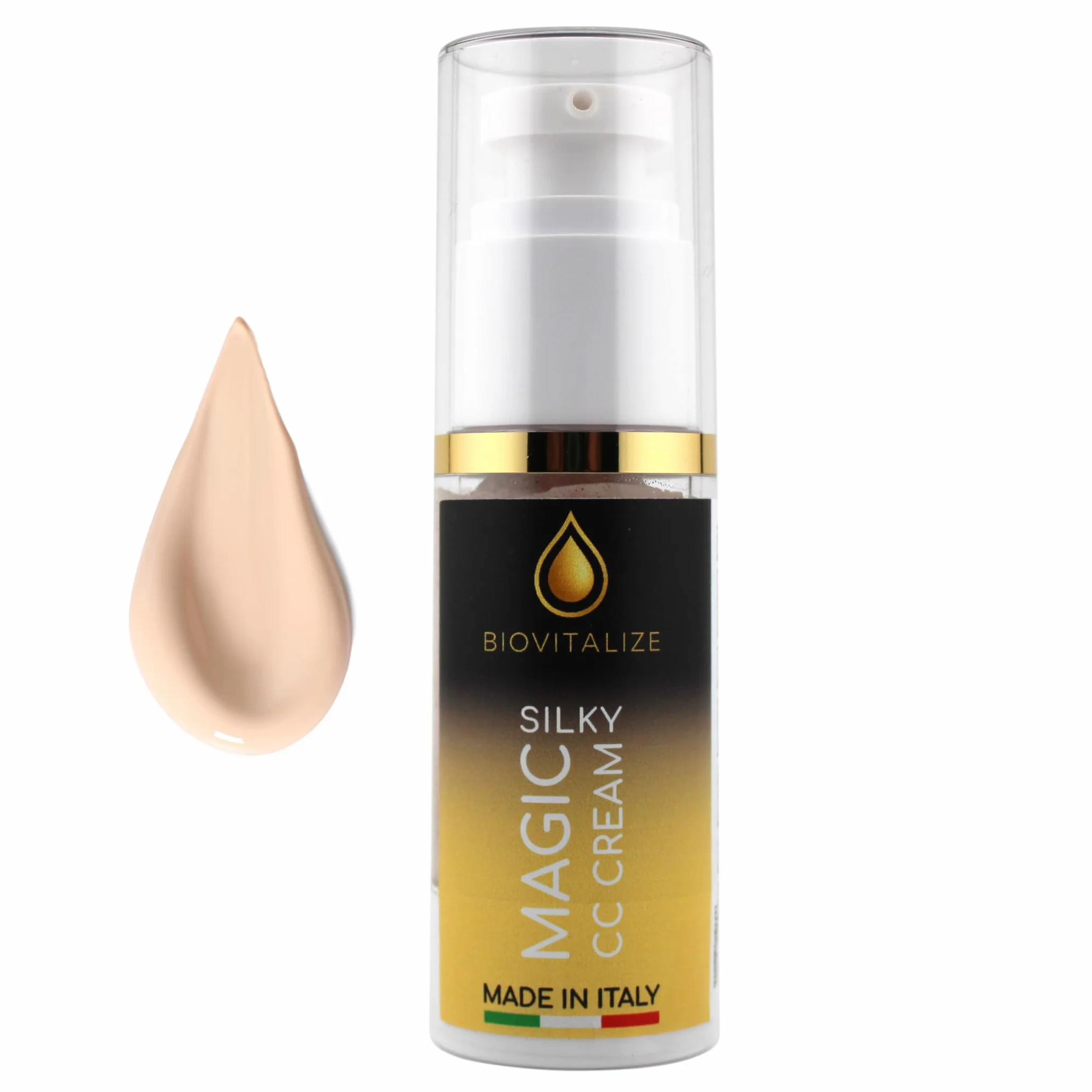 CC Cream Idratante Uniformante per Viso | Pigmenti Minerali, Olio di Mandorle Dolci, Effetto Pelle Naturale e Luminoso, Texture Leggera e Facile da Stendere