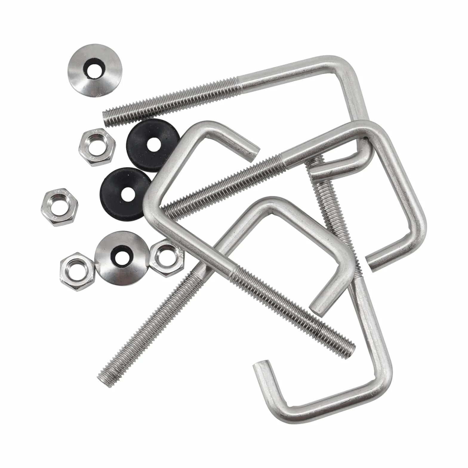Ganci a stelo lungo M6 x 25 x 100 mm in acciaio inossidabile 304 per calcestruzzo 10 pezzi