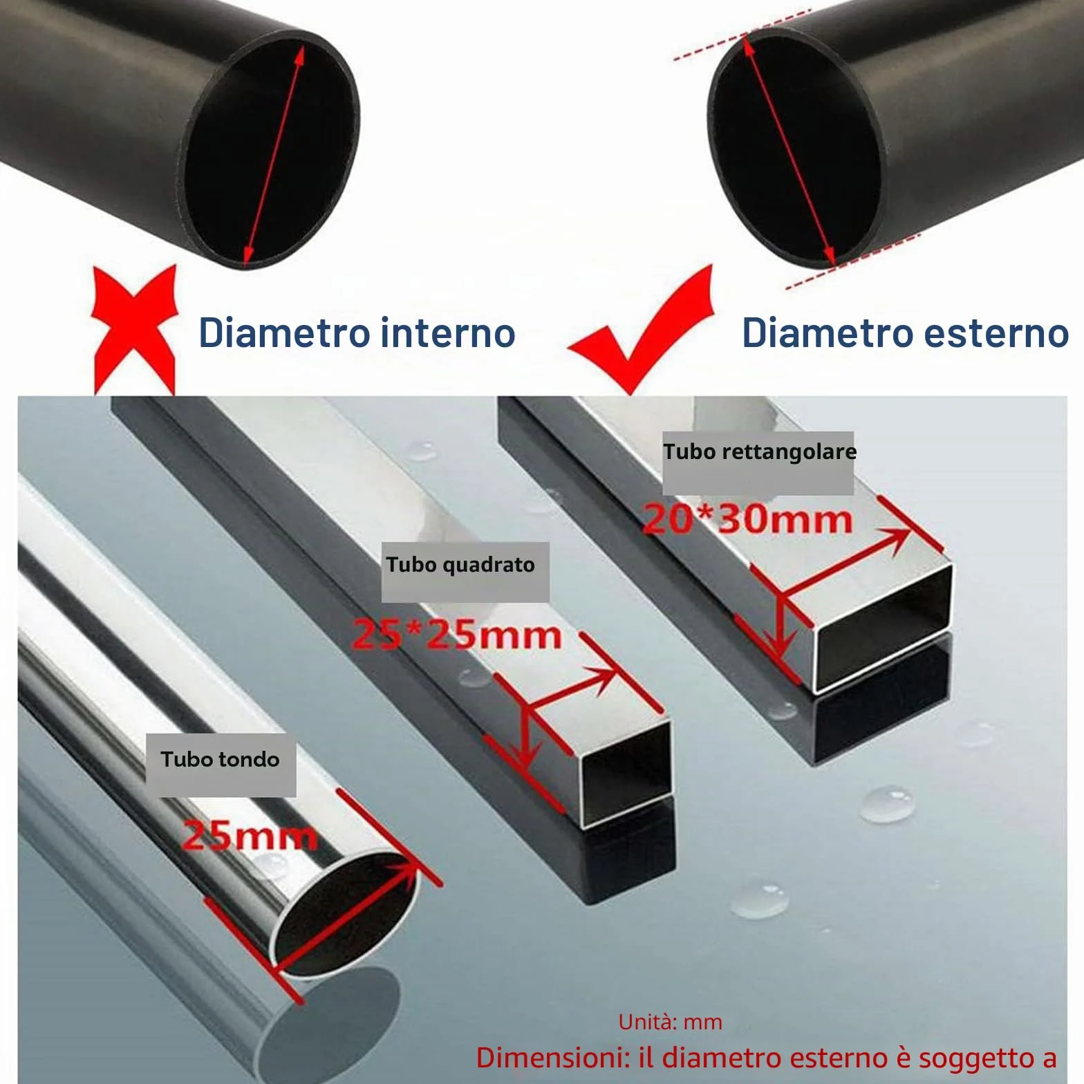 Coprigambe in silicone 20x20mm per sedie protezione pavimento legno antigraffio antirumore