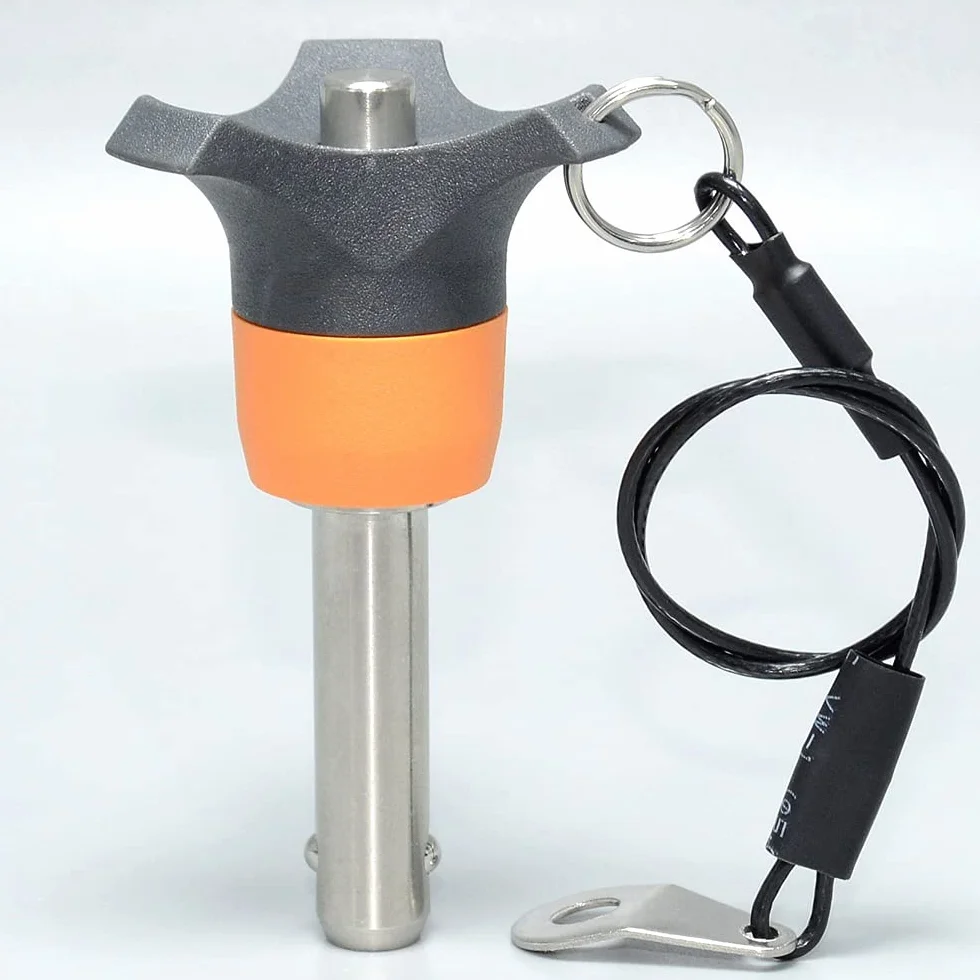 Perni di bloccaggio acciaio INOX M 1/4 pollici L 1.5 pollici, Perni autobloccanti a sfere a sgancio rapido
