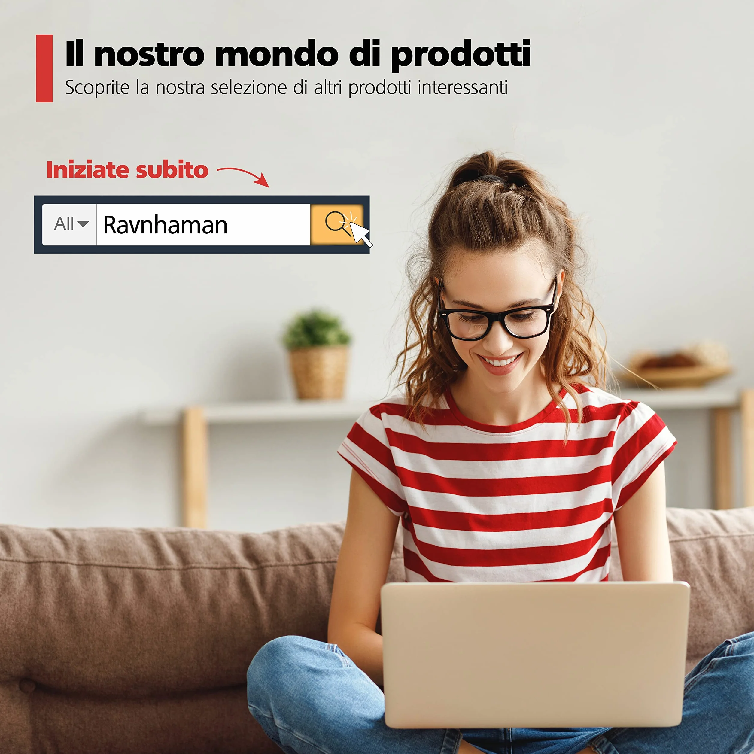 RAVN HAMAN Ruote pivottanti per mobili 50 mm con freno 100 kg - Set di 4 rotelle industriali carichi pesanti