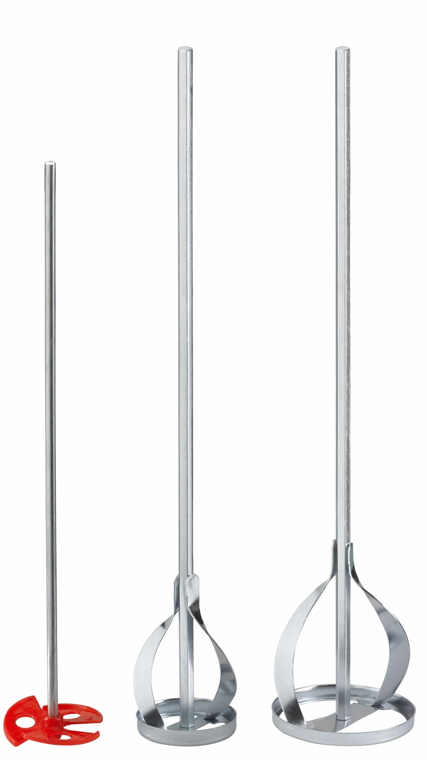 Set agitatori frullini vernice 3 pezzi galvanizzati albero esagonale rotondo trapano
