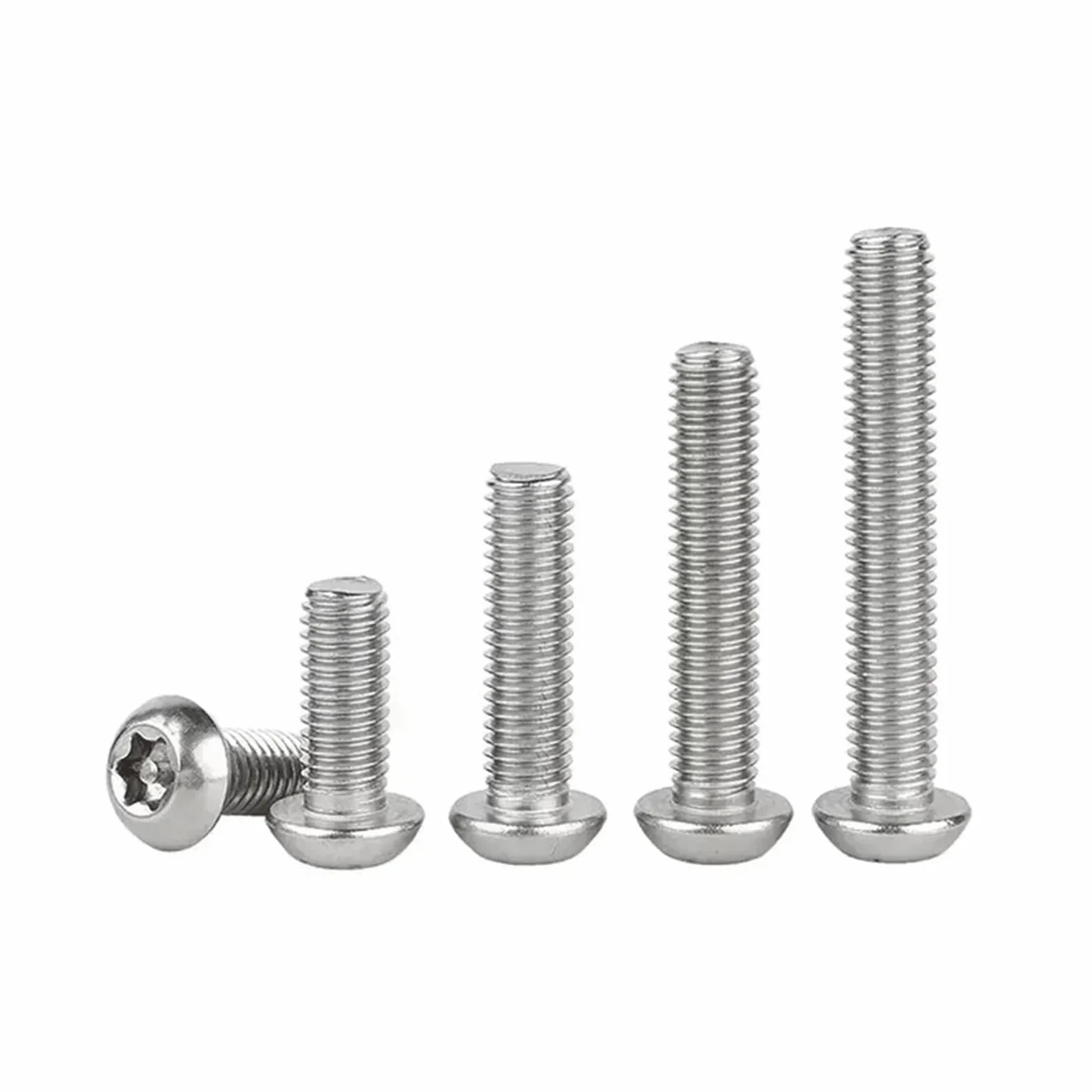 Bullone di sicurezza antifurto M3 Torx a sei lobi testa tonda perno acciaio inossidabile 304 12mm