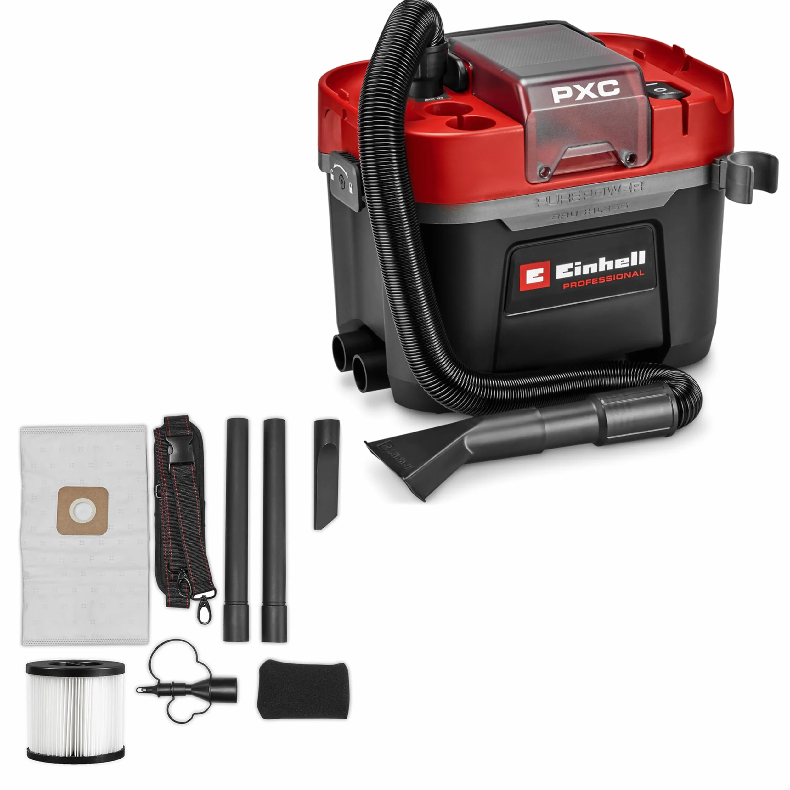 Einhell TP-VC 18/10 Li BL L-Solo Professional Aspirasolidi e liquidi 18 V Brushless 10 l