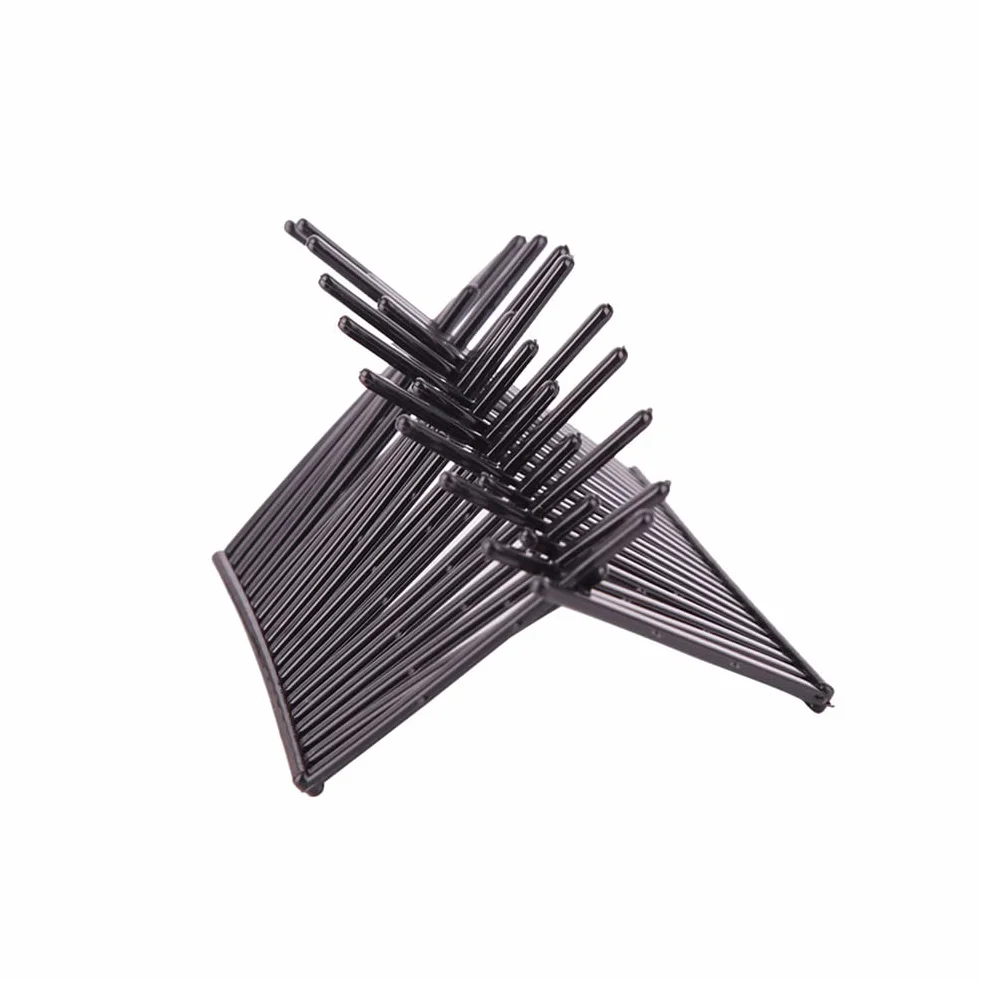 FSSTUD 6 paia di pettini per capelli a doppio pettine a incastro, fermagli per capelli magici per coda di cavallo, accessori per lo styling dei capelli per donne e ragazze nero